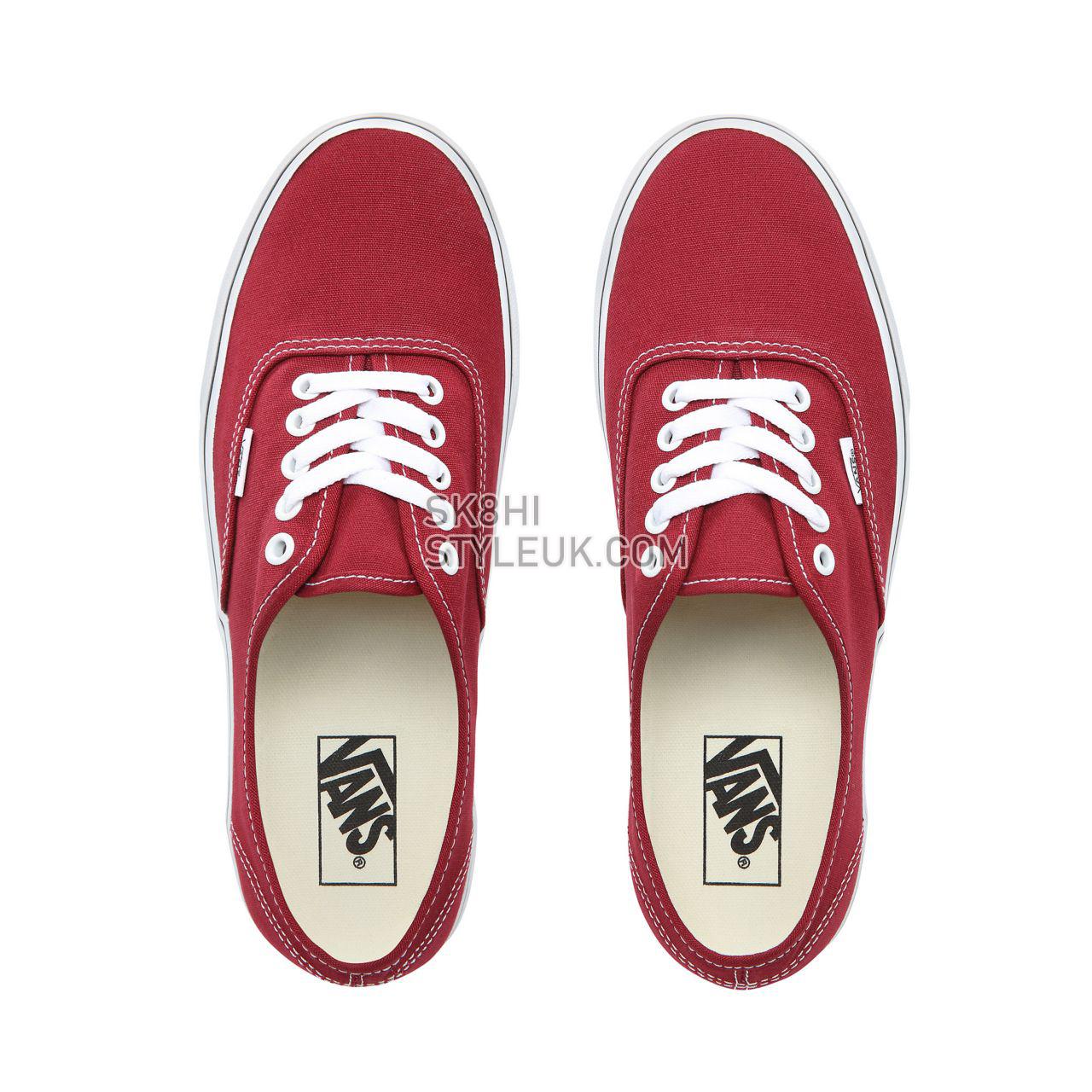 Vans Authentic  Classic Mens Womens - Rumba Red/True White VN0A38EMVG4 Shoes