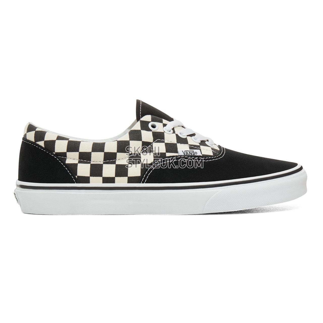 Vans Primary Check Era Classic Mens Womens - (Primary Check) black/white VN0A38FRP0S Shoes