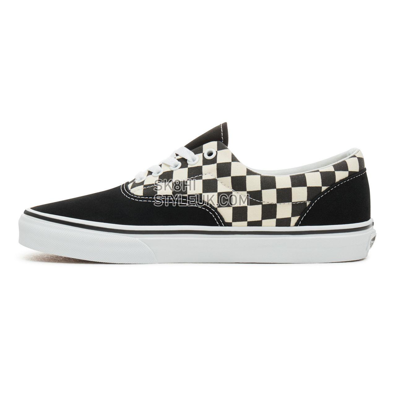 Vans Primary Check Era Classic Mens Womens - (Primary Check) black/white VN0A38FRP0S Shoes