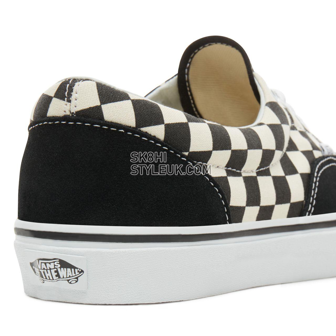 Vans Primary Check Era Classic Mens Womens - (Primary Check) black/white VN0A38FRP0S Shoes