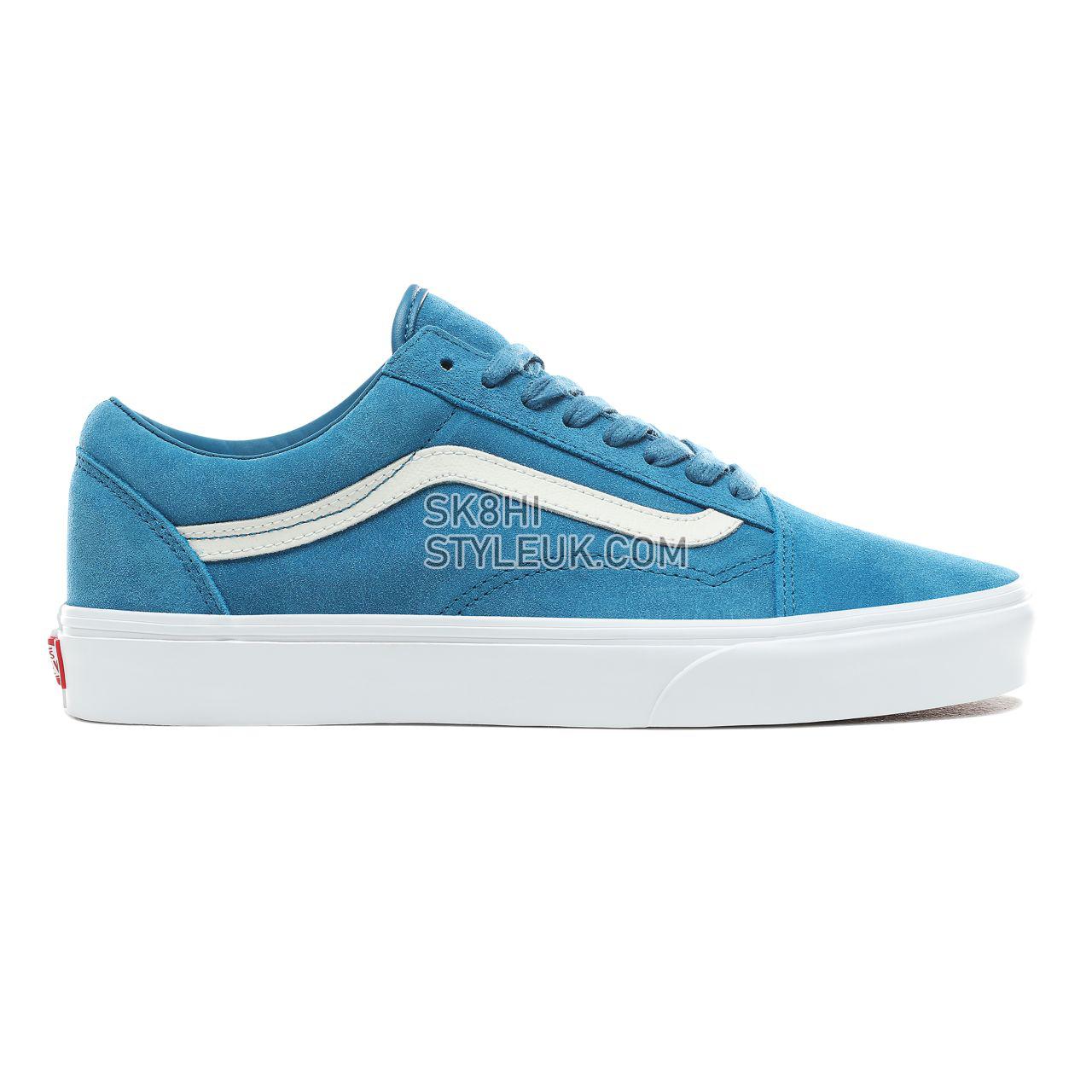 Vans Soft Suede Old Skool Classic Mens Womens - (Soft Suede) Blue Sapphire/True White VN0A38G1VKD Shoes