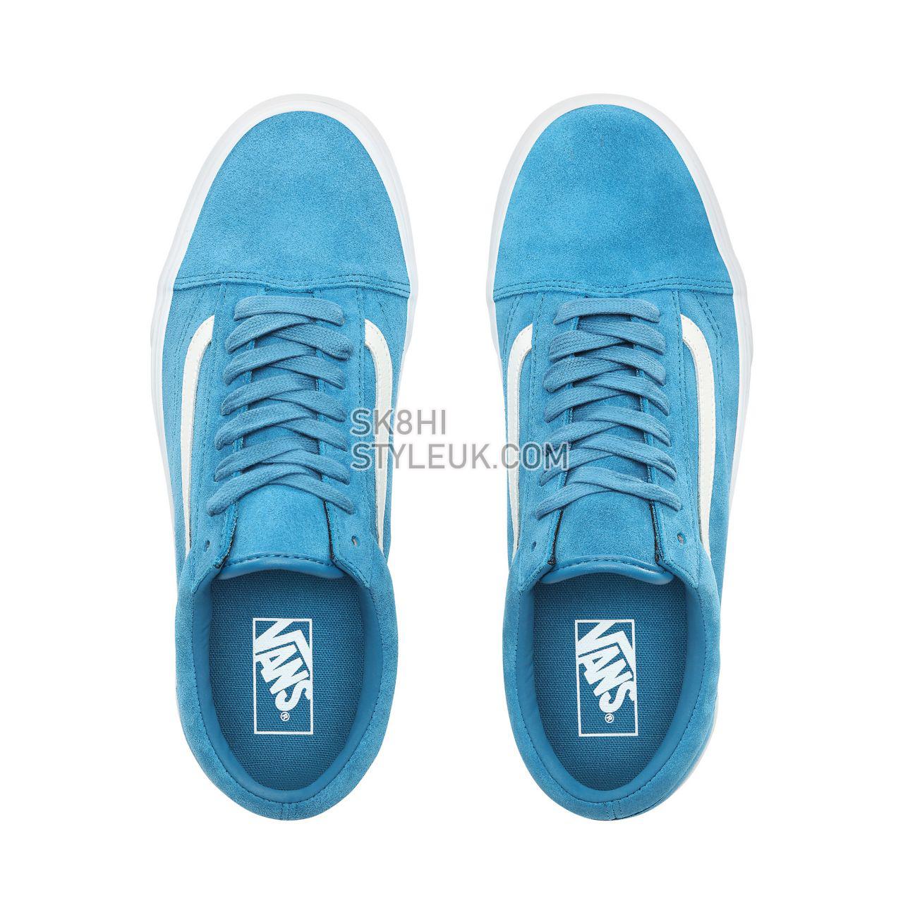 Vans Soft Suede Old Skool Classic Mens Womens - (Soft Suede) Blue Sapphire/True White VN0A38G1VKD Shoes