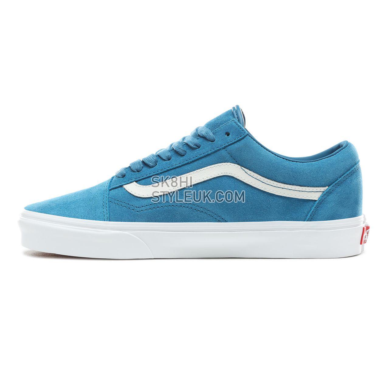 Vans Soft Suede Old Skool Classic Mens Womens - (Soft Suede) Blue Sapphire/True White VN0A38G1VKD Shoes