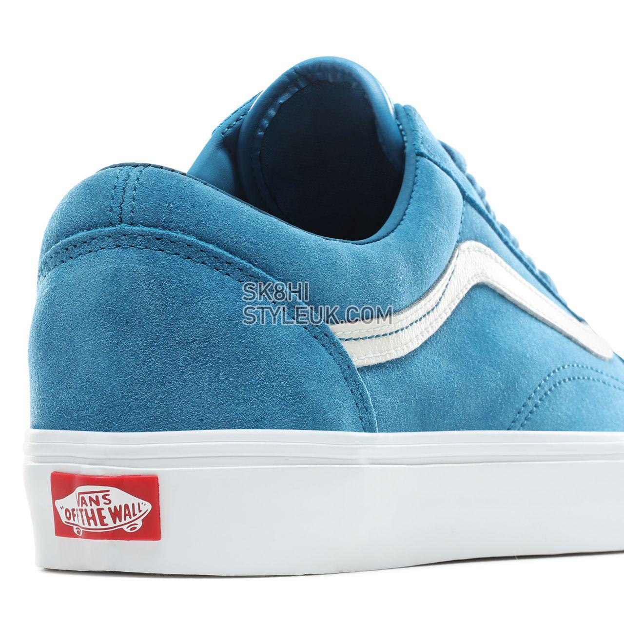 Vans Soft Suede Old Skool Classic Mens Womens - (Soft Suede) Blue Sapphire/True White VN0A38G1VKD Shoes