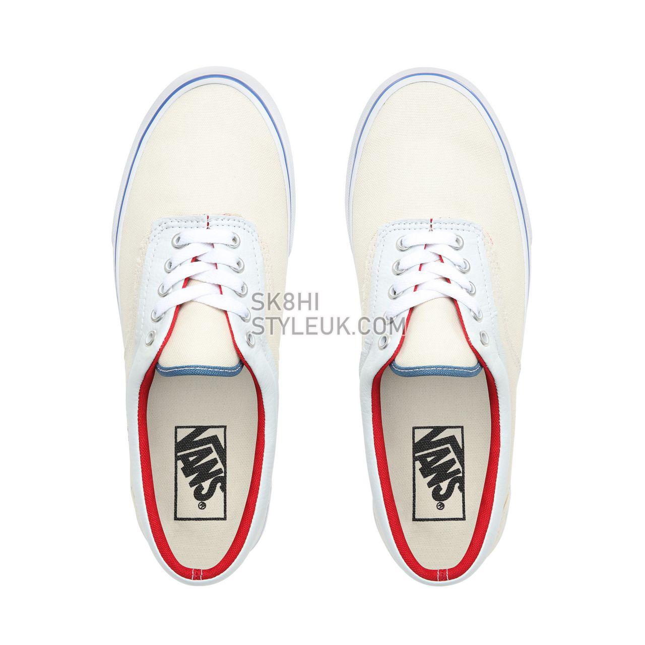 Vans Outside In Era Classic Mens Womens - (Outside In) Natural/Stv Navy/Red VN0A38FRVME Shoes