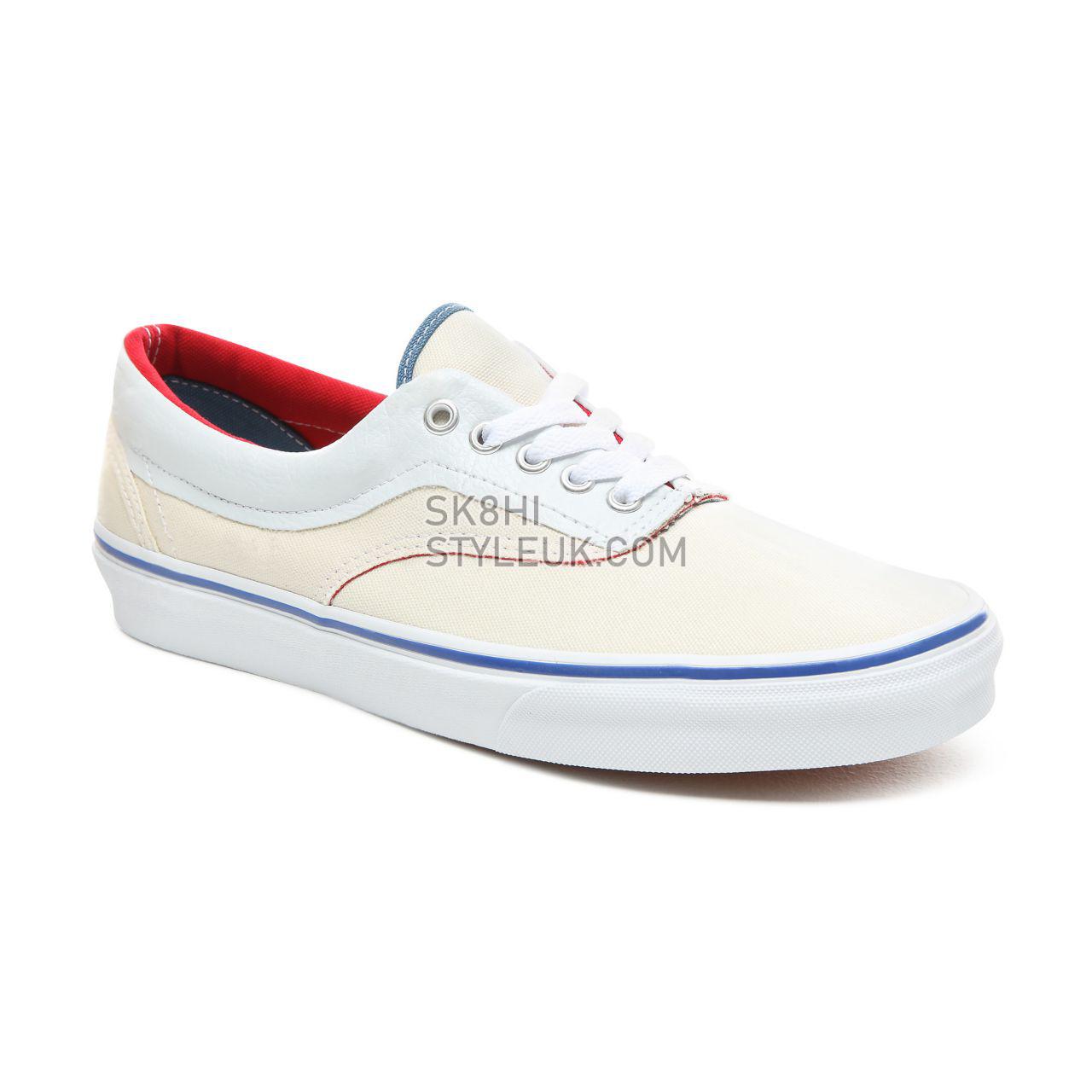 Vans Outside In Era Classic Mens Womens - (Outside In) Natural/Stv Navy/Red VN0A38FRVME Shoes