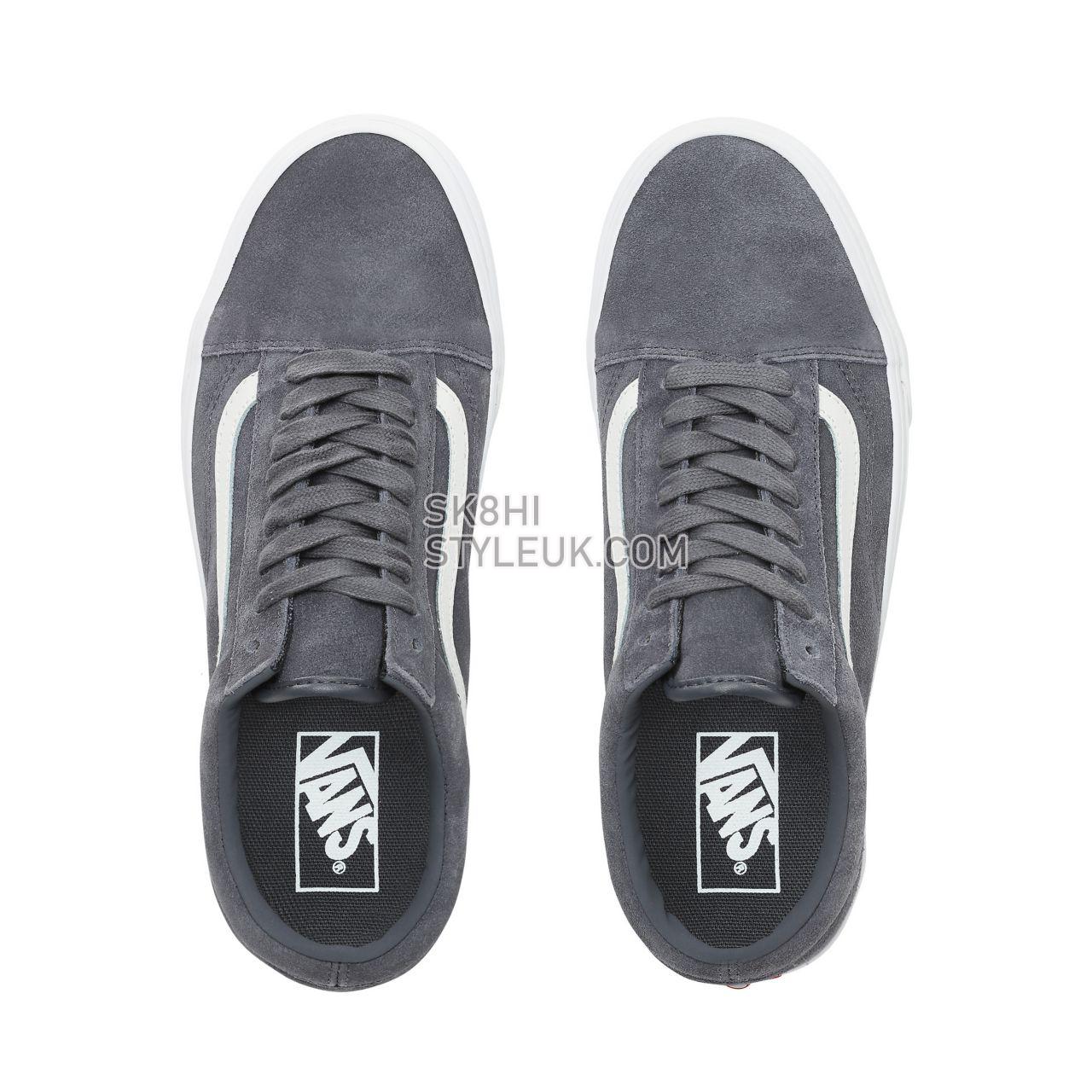 Vans Soft Suede Old Skool Classic Mens Womens - (Soft Suede) Ebony/True White VN0A38G1VKE Shoes