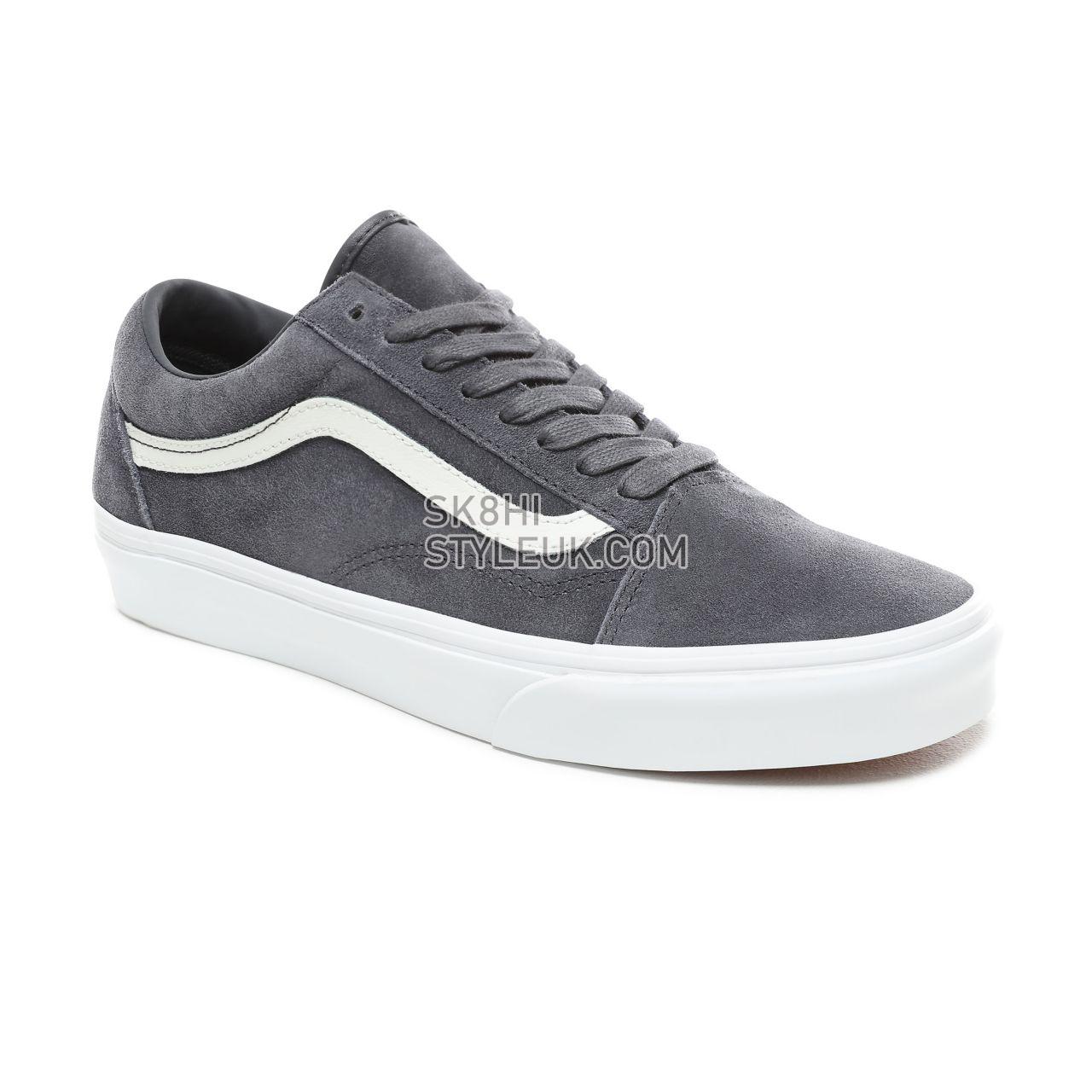 Vans Soft Suede Old Skool Classic Mens Womens - (Soft Suede) Ebony/True White VN0A38G1VKE Shoes