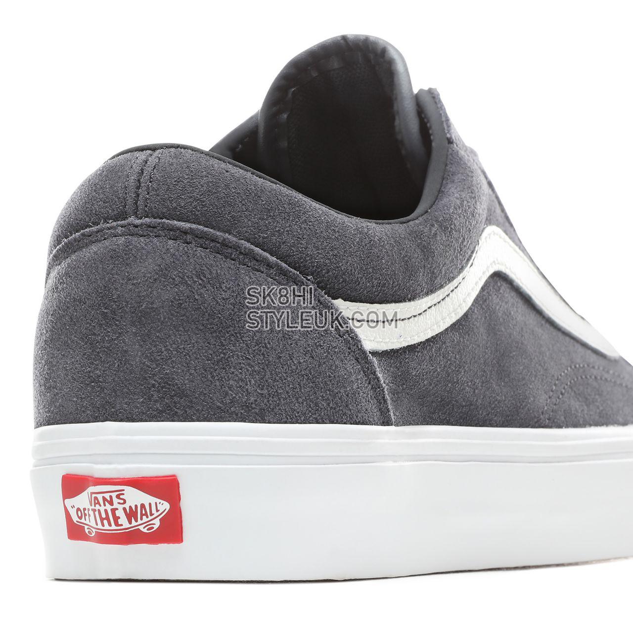 Vans Soft Suede Old Skool Classic Mens Womens - (Soft Suede) Ebony/True White VN0A38G1VKE Shoes