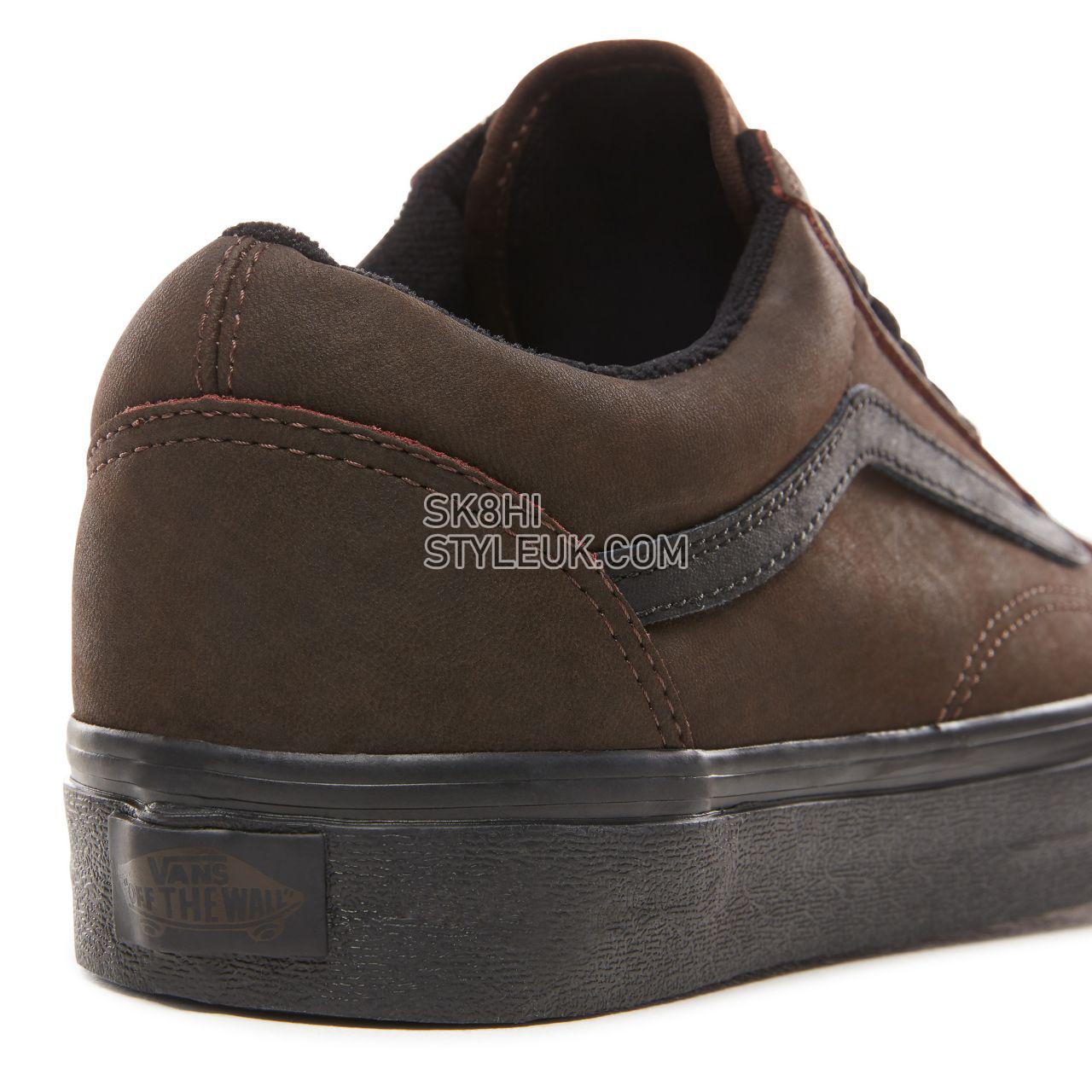 Vans Vansbuck Old Skool Classic Mens Womens - (Vansbuck) Demitasse/Black VN0A38G1UPF Shoes