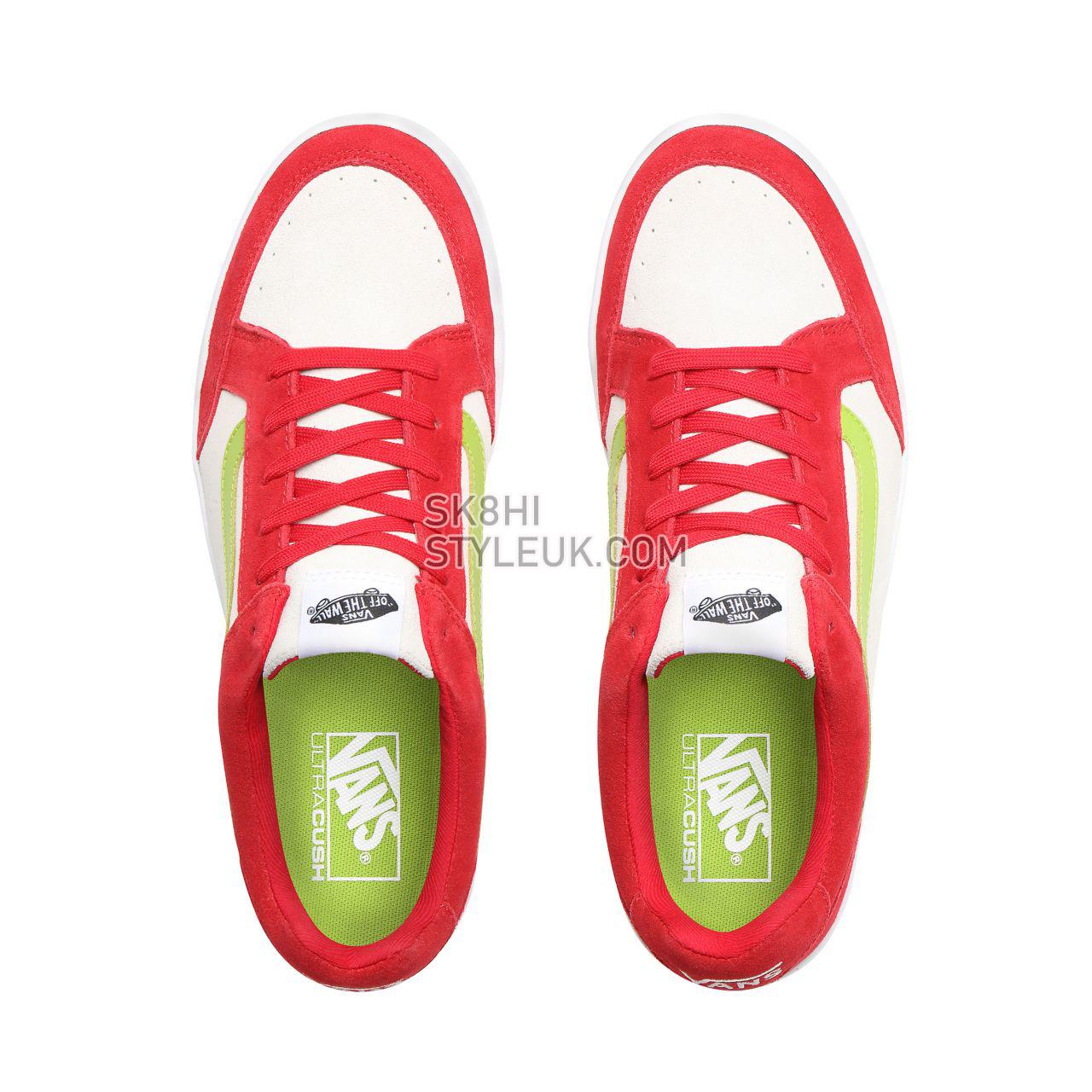 Vans Highland Classic Mens Womens - Tango Red/Marshmallow/Lime Green VN0A38FDT49 Shoes