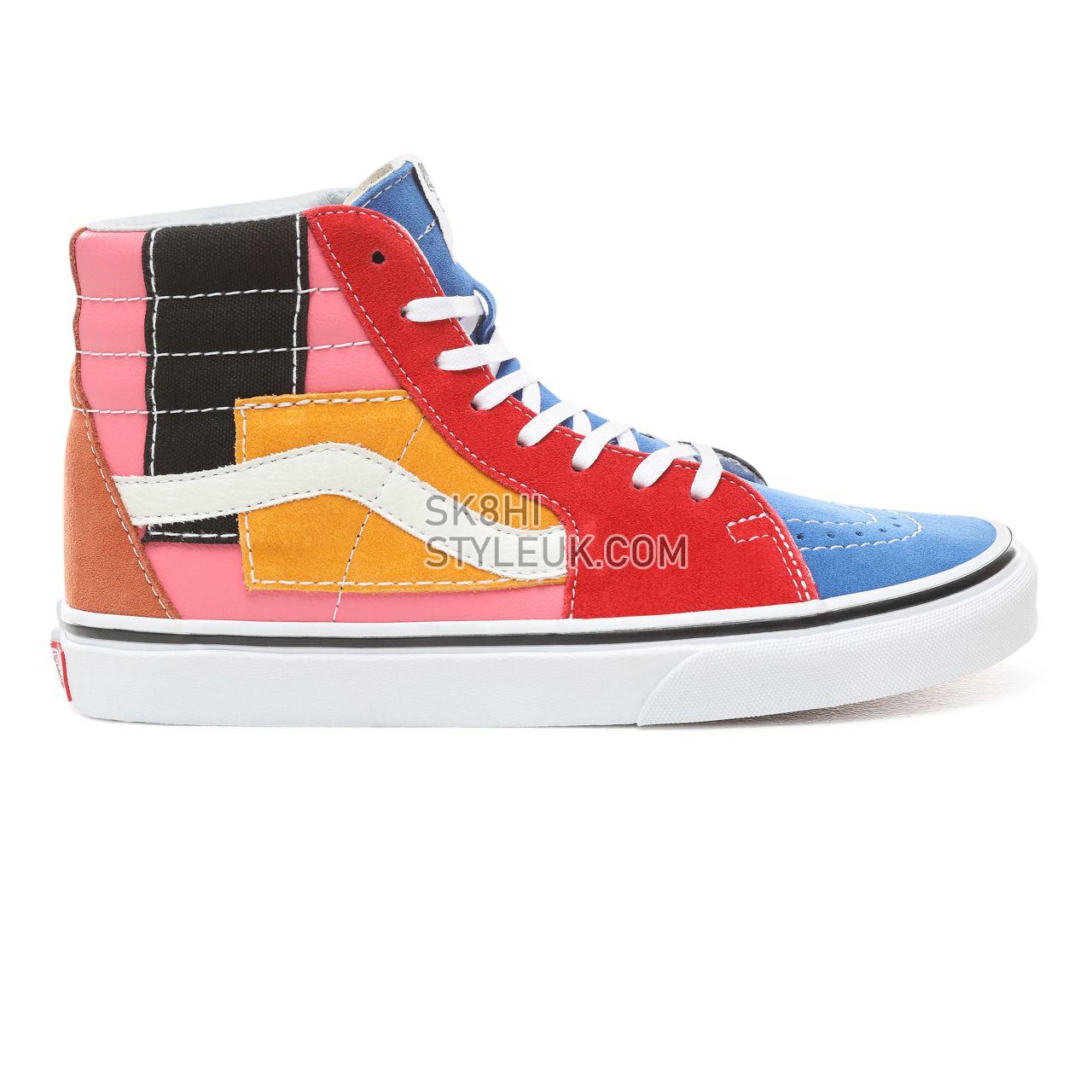 Vans Patchwork Sk8-Hi Classic Womens - (Patchwork) Multi/True White VN0A38GEVMF Shoes