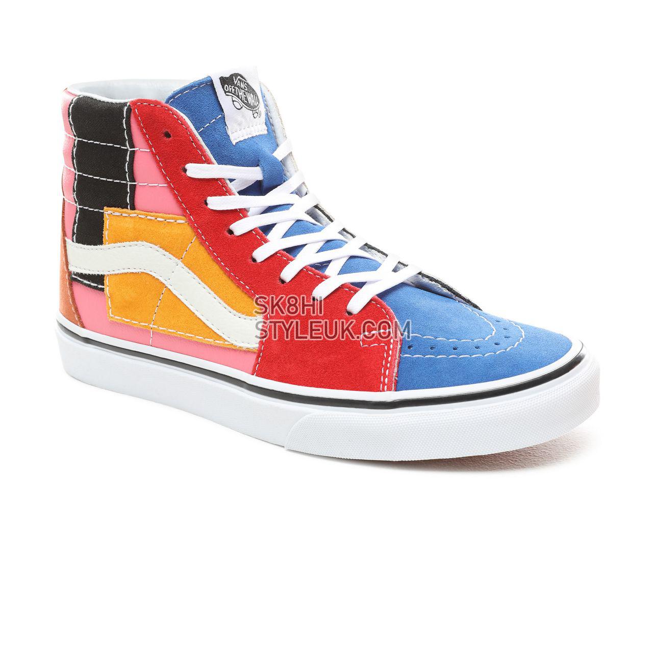 Vans Patchwork Sk8-Hi Classic Womens - (Patchwork) Multi/True White VN0A38GEVMF Shoes