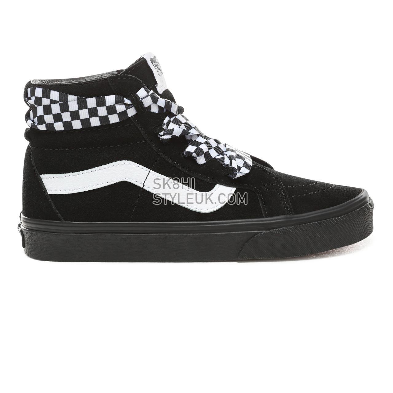 Vans Check Wrap Sk8-Hi Alt Lace Classic Womens - (Check Wrap) Black/Black VN0A3TKLVL5 Shoes