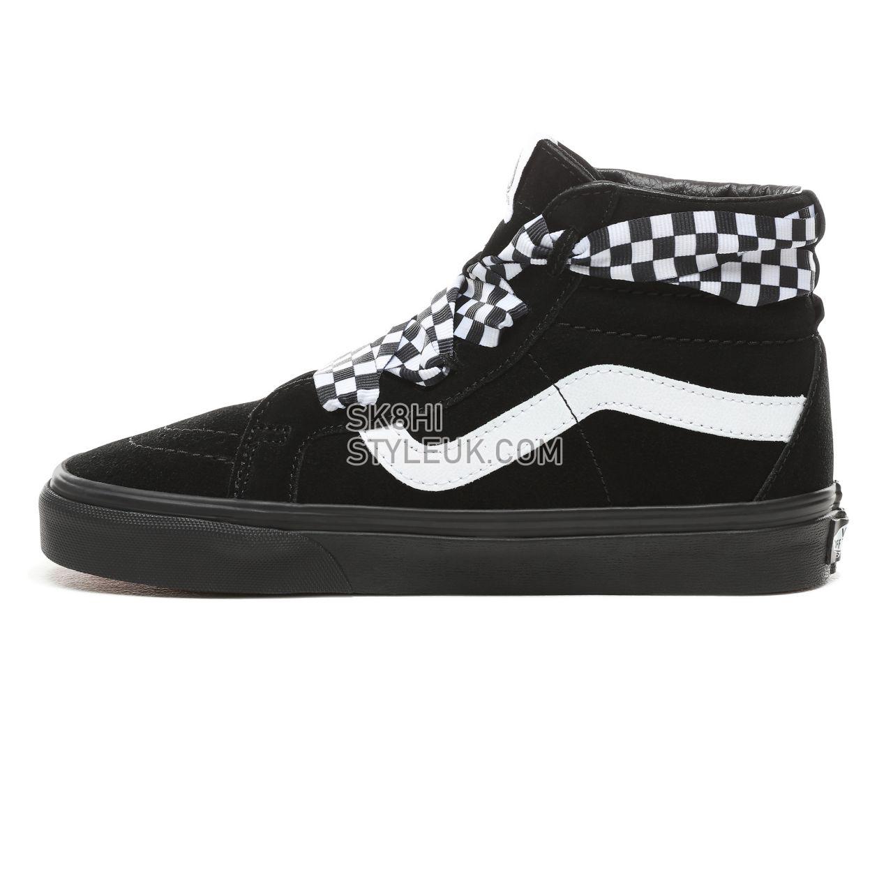 Vans Check Wrap Sk8-Hi Alt Lace Classic Womens - (Check Wrap) Black/Black VN0A3TKLVL5 Shoes