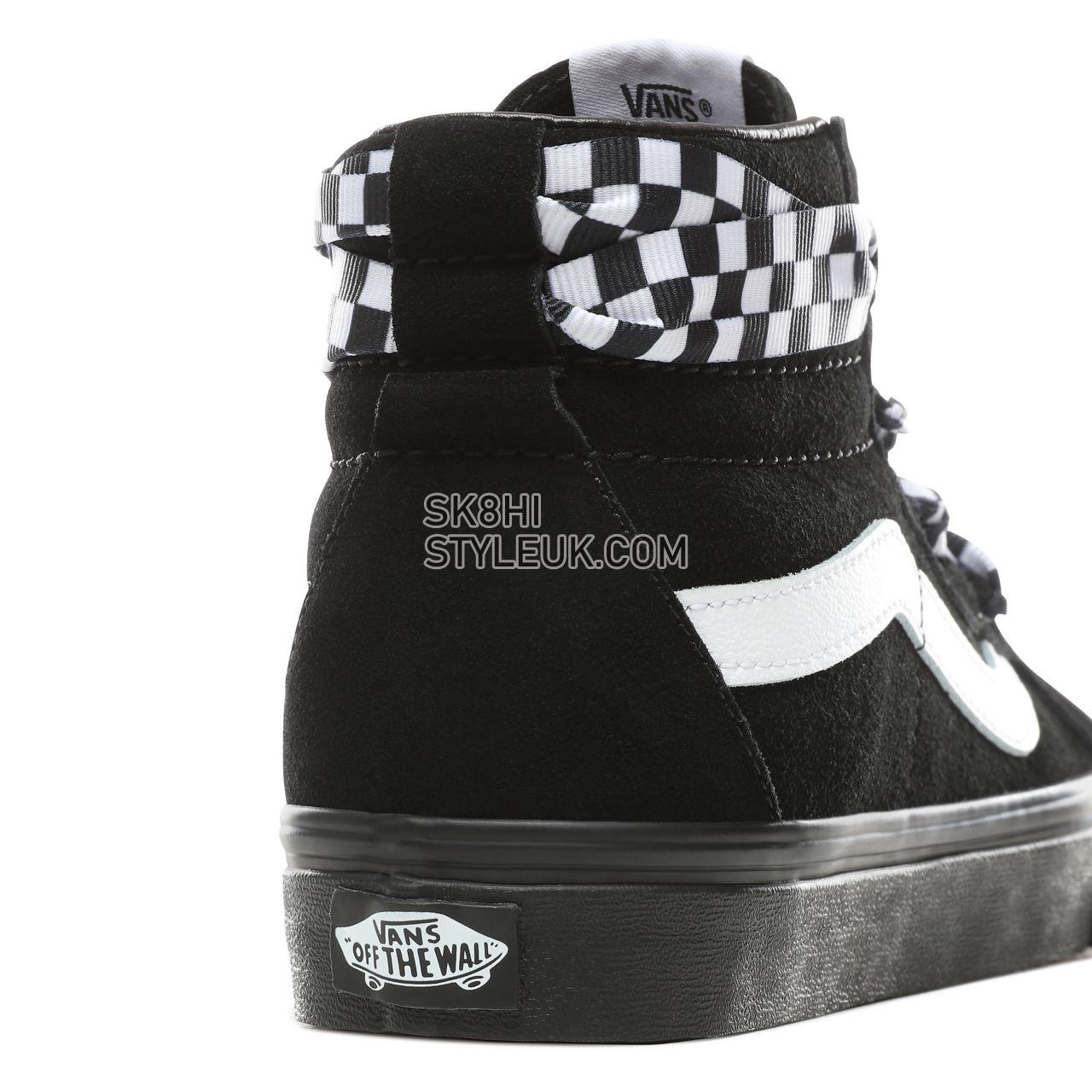 Vans Check Wrap Sk8-Hi Alt Lace Classic Womens - (Check Wrap) Black/Black VN0A3TKLVL5 Shoes