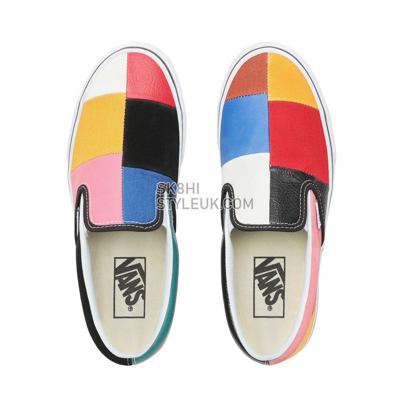 Vans Patchwork Slip-On Classic Womens - (Patchwork) Multi/True White VN0A38F7VMF Shoes