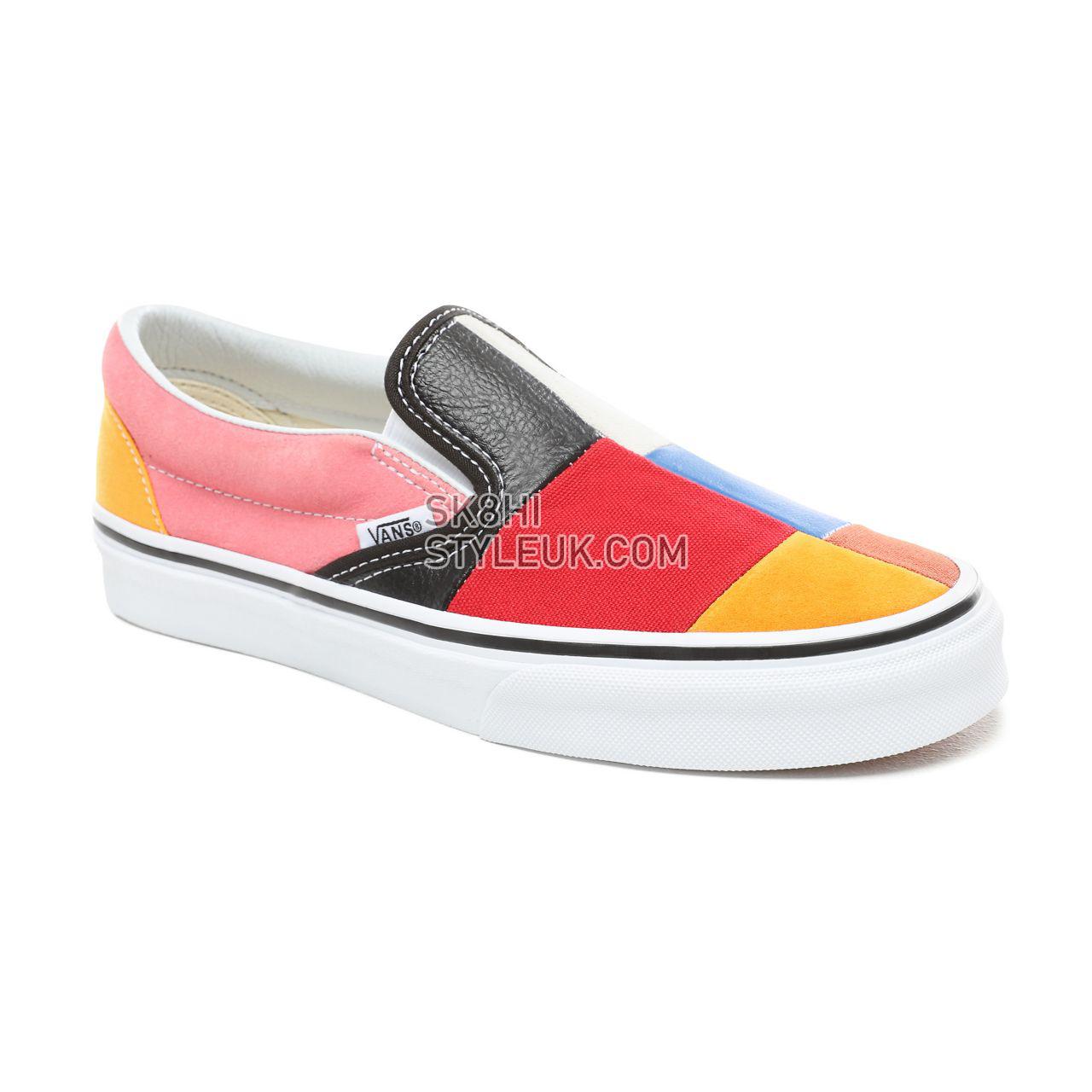 Vans Patchwork Slip-On Classic Womens - (Patchwork) Multi/True White VN0A38F7VMF Shoes