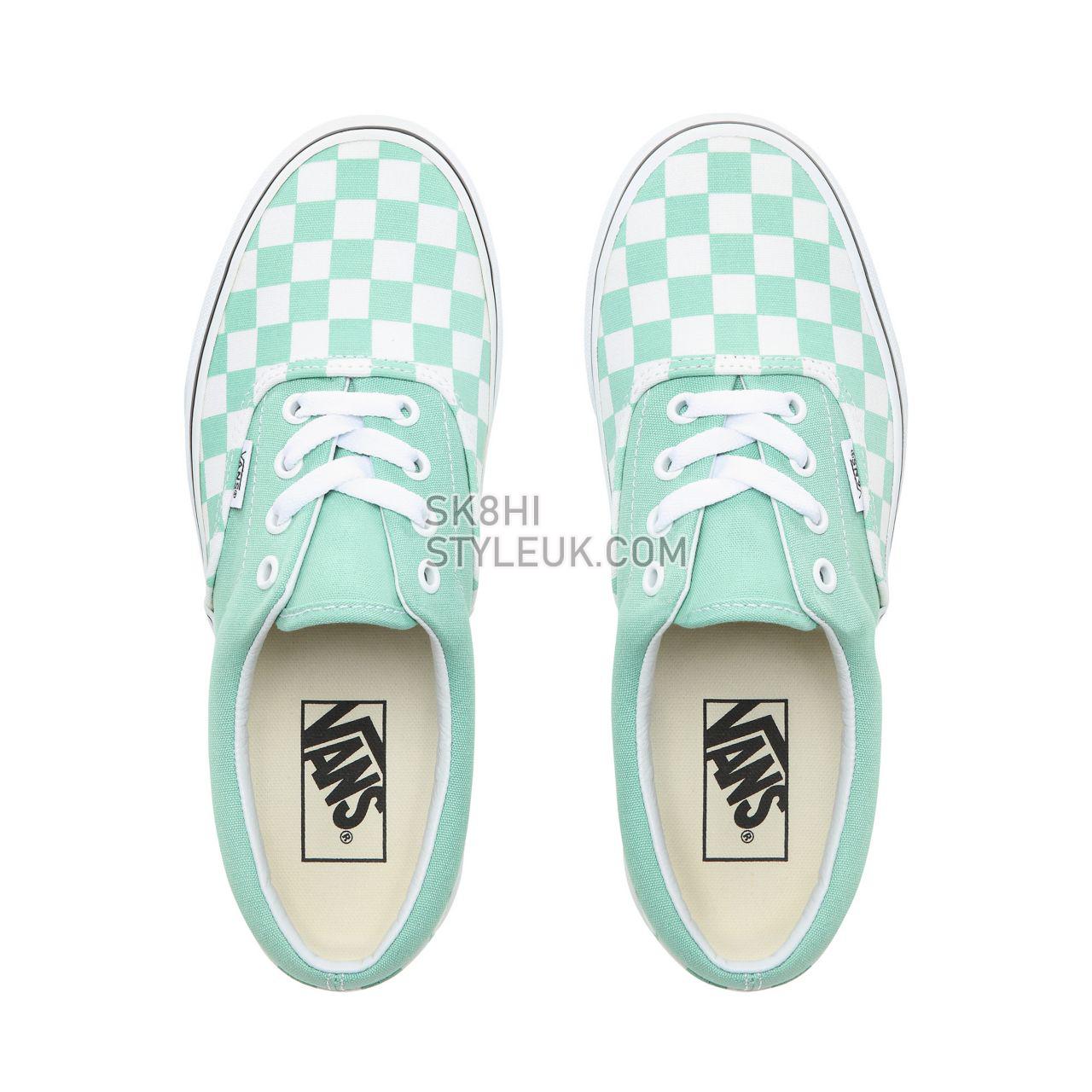 Vans Checkerboard Era Classic Womens - (Checkerboard) Neptune Green/True White VN0A38FRVOV Shoes