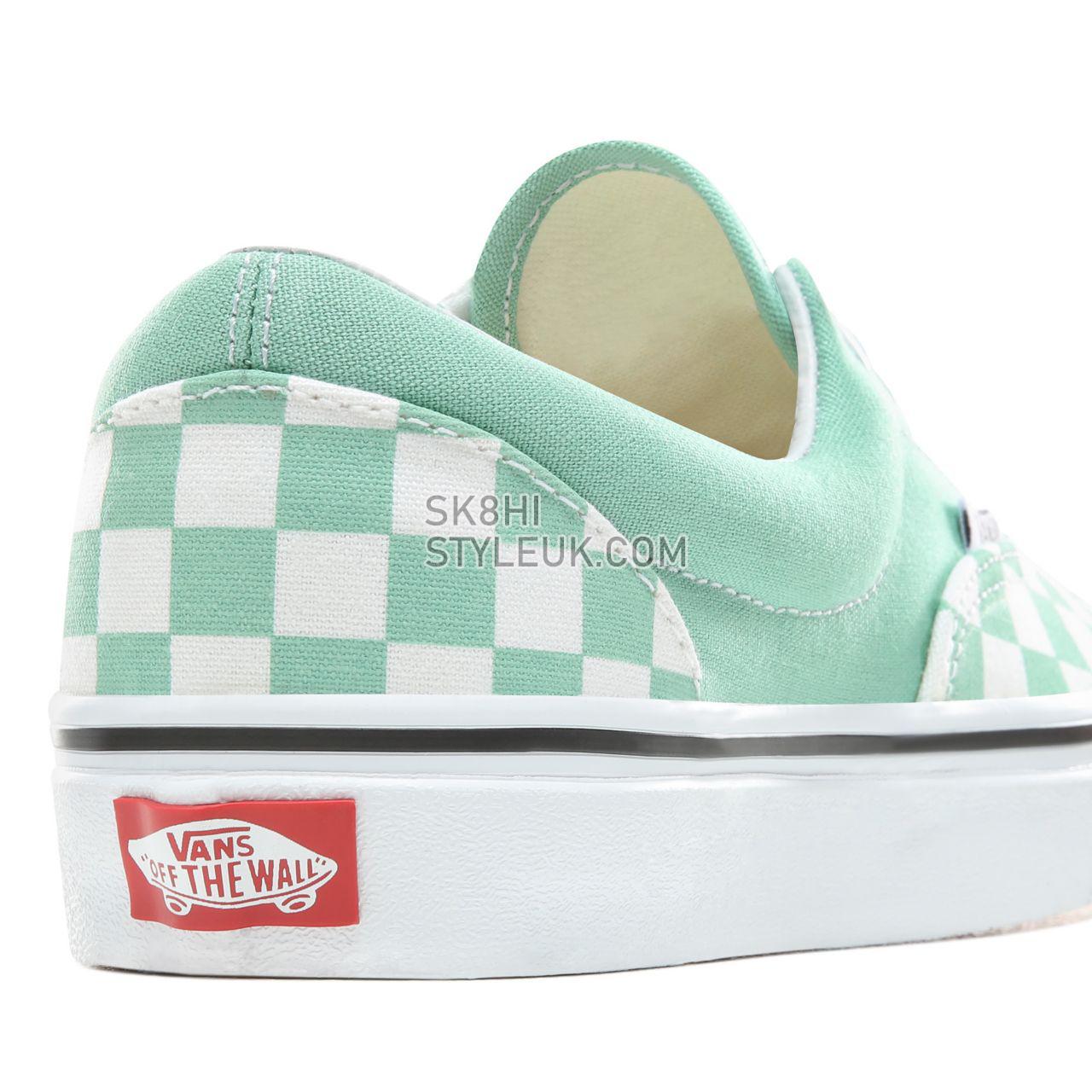 Vans Checkerboard Era Classic Womens - (Checkerboard) Neptune Green/True White VN0A38FRVOV Shoes