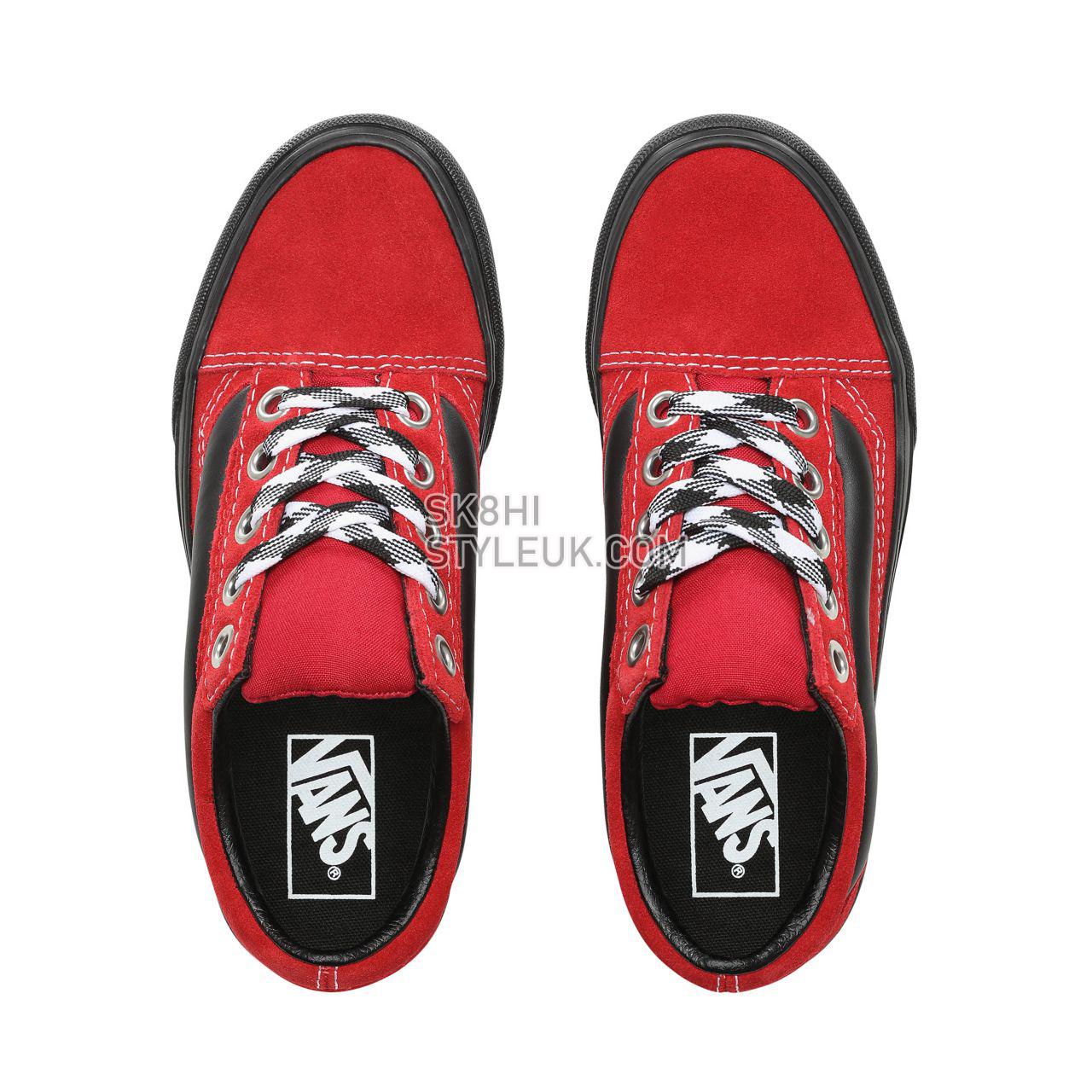 Vans 90s Retro Old Skool Lug Platform Classic Womens - (90S Retro) Chili Pepper/Black VN0A3WLXVRX Shoes