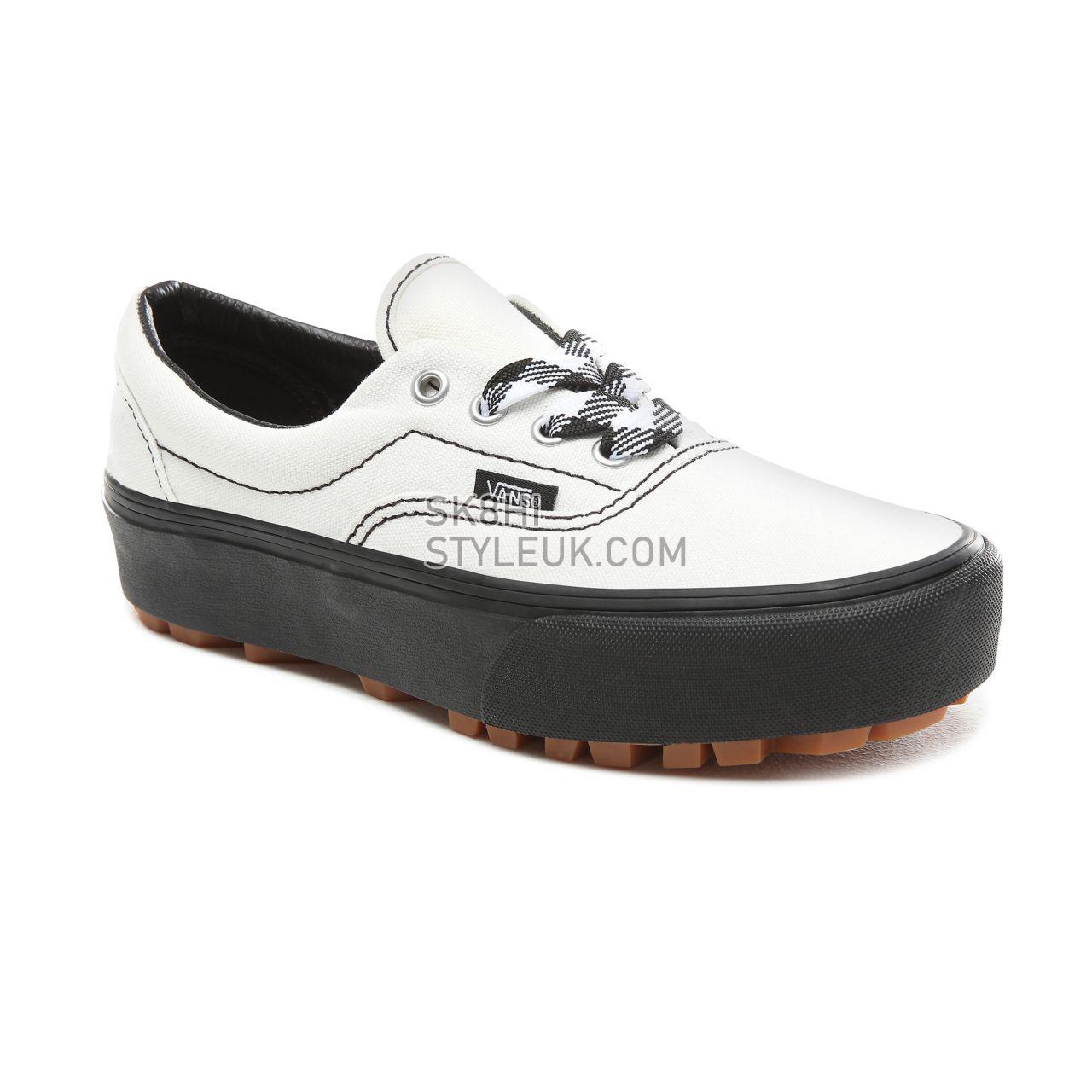 Vans 90s Retro Era Lug Platform Classic Womens - (90S Retro) Cloud Dancer/Black VN0A3WLTVPU Shoes