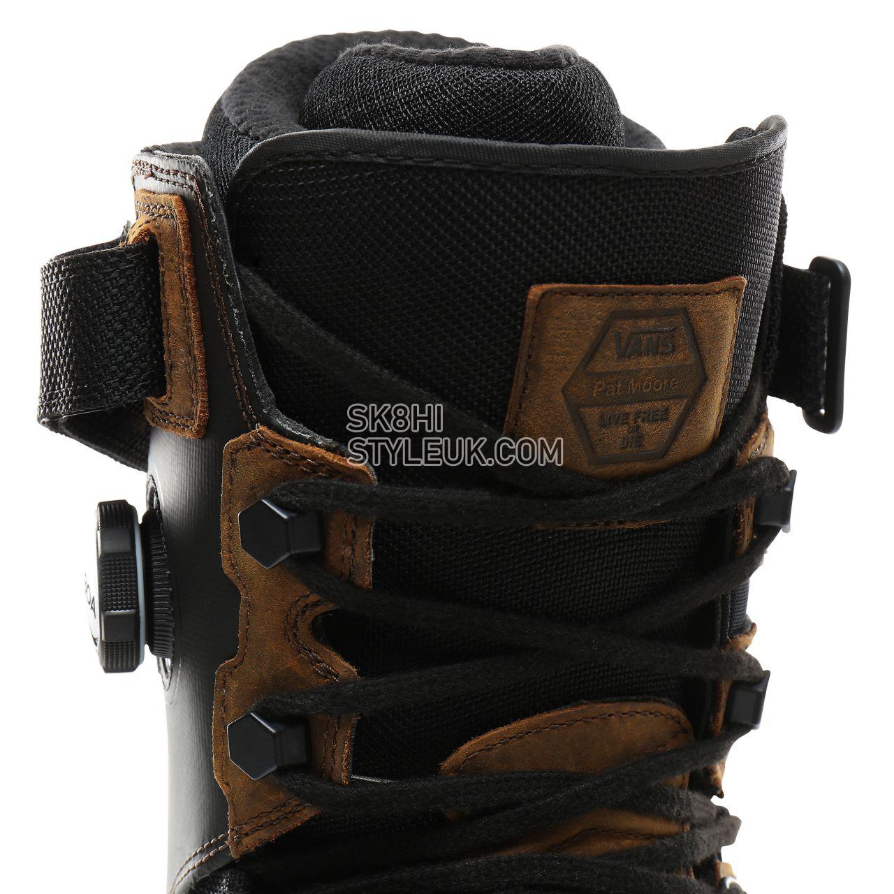 Vans Pat Moore Infuse Snowboard Boots Mens Womens - (Pat Moore) Brown/Black VN0A3DILT0Z Shoes