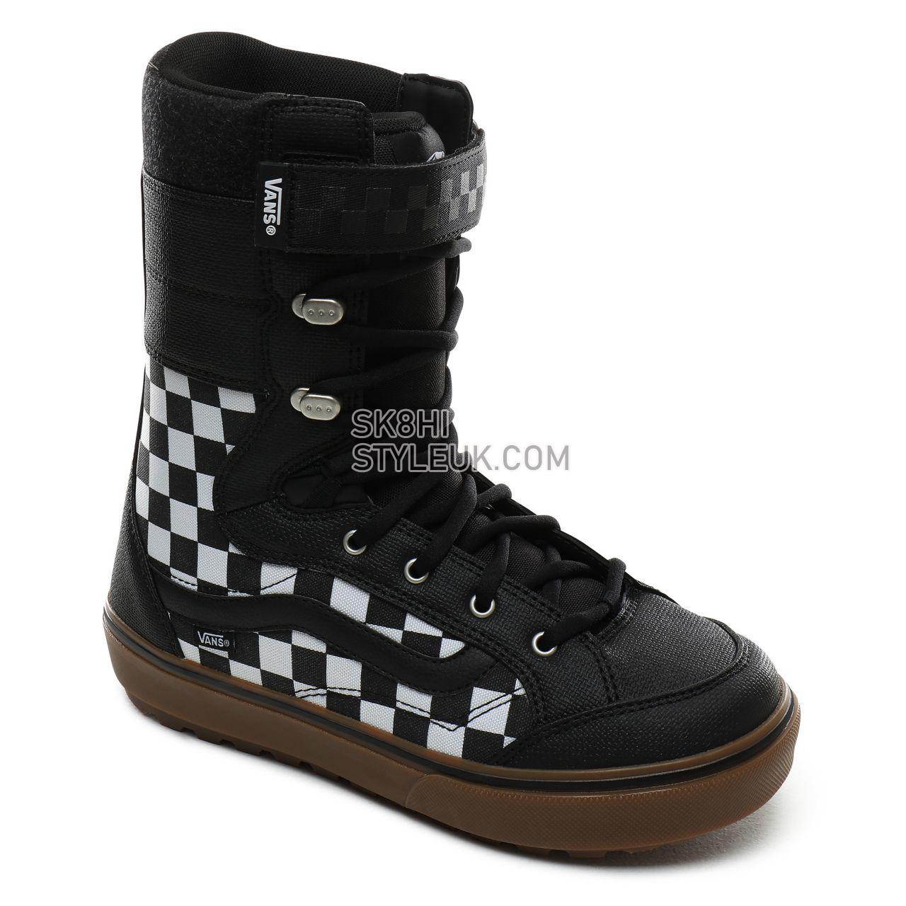 Vans Hi-Standard LL DX Snowboard Boots Mens Womens - Black Checkerboard VN0A3TFIT0W Shoes