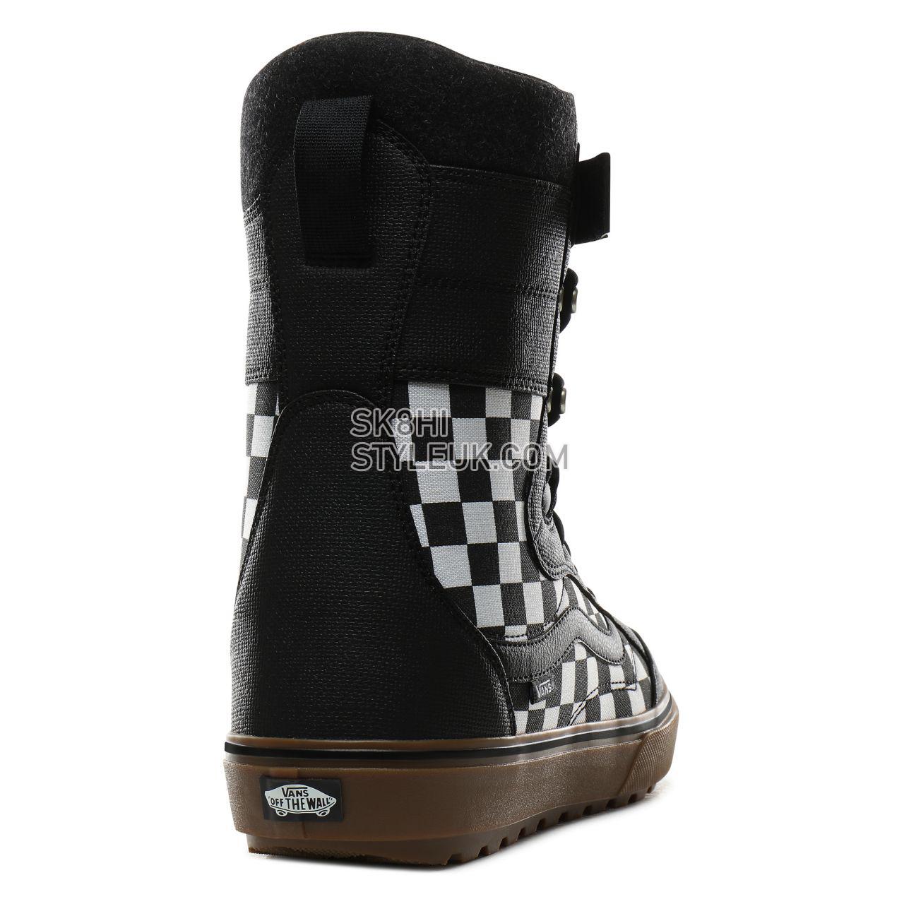 Vans Hi-Standard LL DX Snowboard Boots Mens Womens - Black Checkerboard VN0A3TFIT0W Shoes