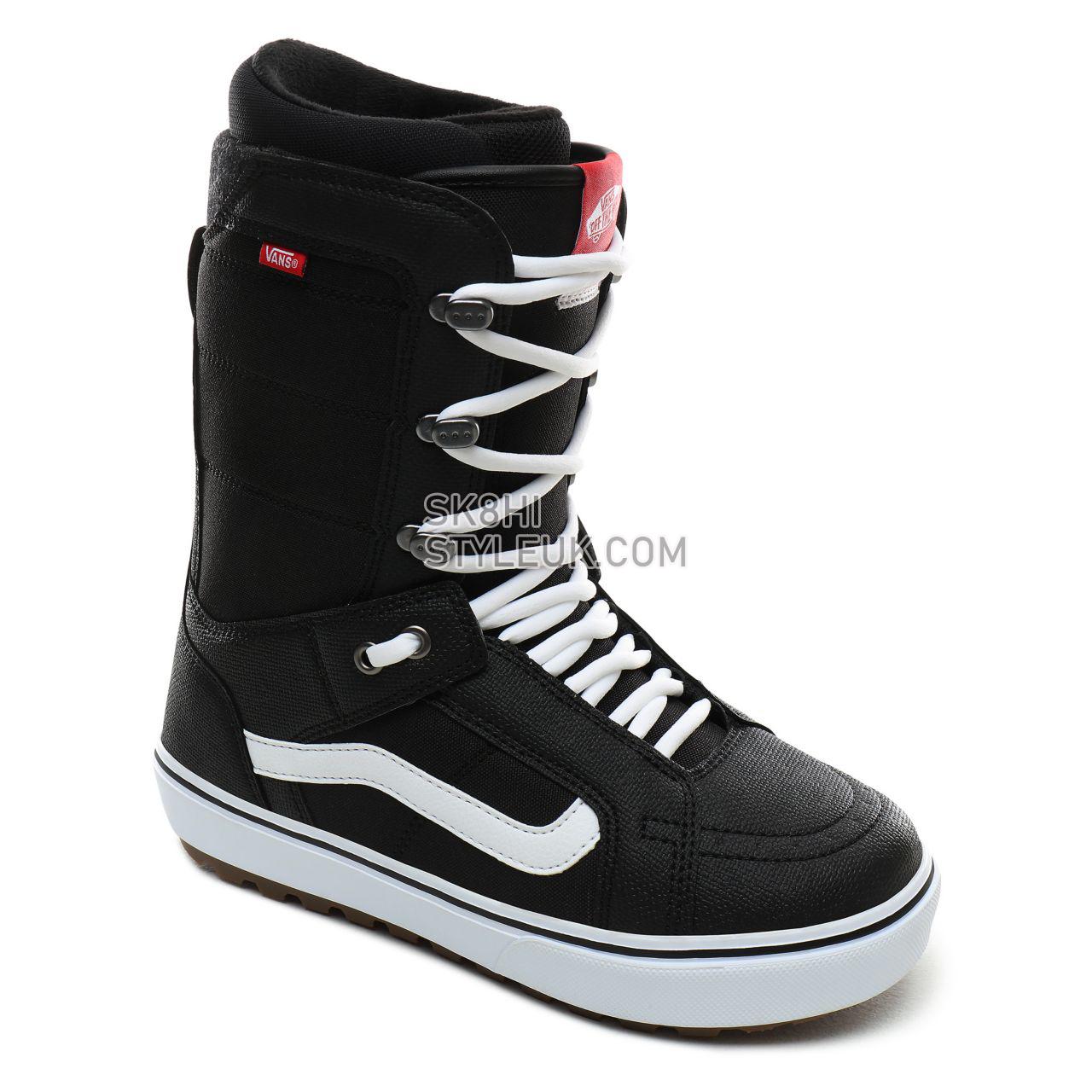 Vans Hi-Standard OG Snowboard Boots Mens Womens - Black/White VN0A3TFJT0U Shoes