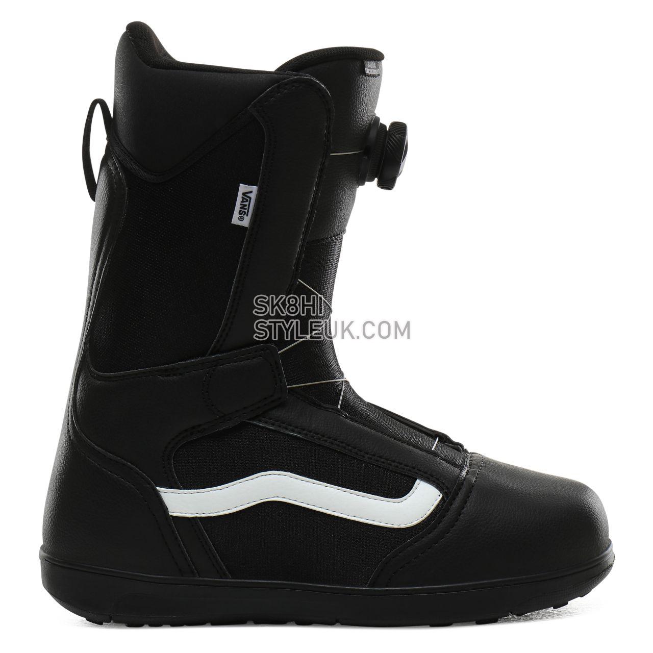 Vans Aura Linerless Snowboard Boots Mens Womens - Black/White VN0A4BIUY28 Shoes