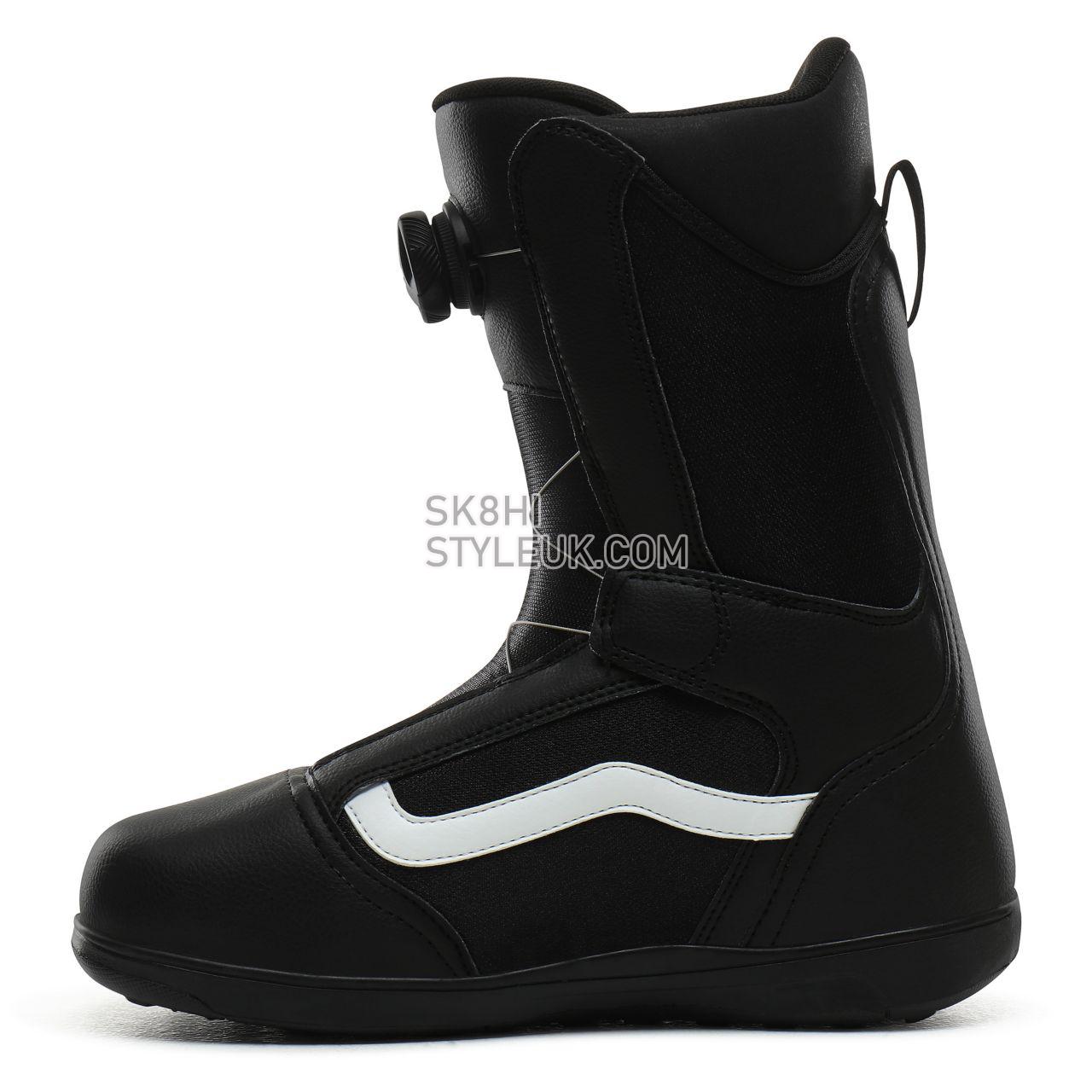 Vans Aura Linerless Snowboard Boots Mens Womens - Black/White VN0A4BIUY28 Shoes