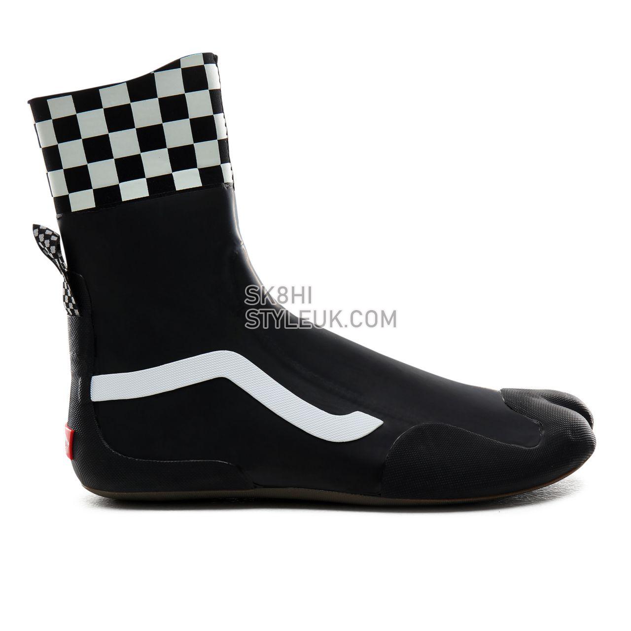 Vans Checkerboard Surf Boot Hi Mens Womens - (Checkerboard) Black VN0A45K55YC Shoes