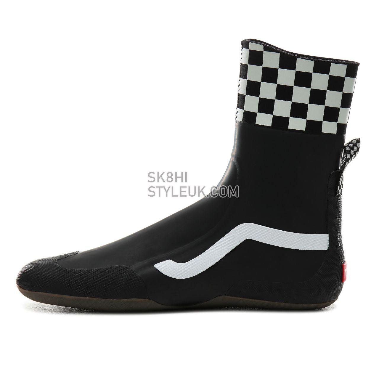 Vans Checkerboard Surf Boot Hi Mens Womens - (Checkerboard) Black VN0A45K55YC Shoes