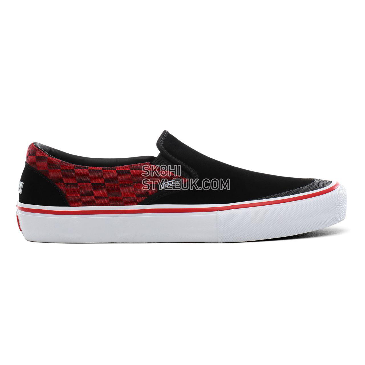 Vans x Baker Slip-On Pro Classic Mens Womens - (Baker) Rowan/speed check VN0A347VSYD Shoes