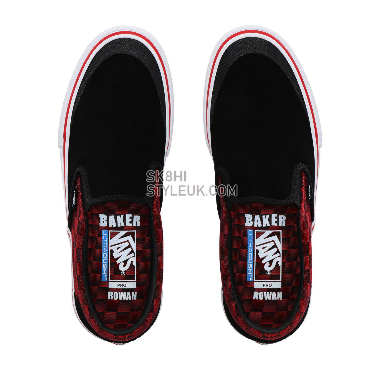 Vans x Baker Slip-On Pro Classic Mens Womens - (Baker) Rowan/speed check VN0A347VSYD Shoes