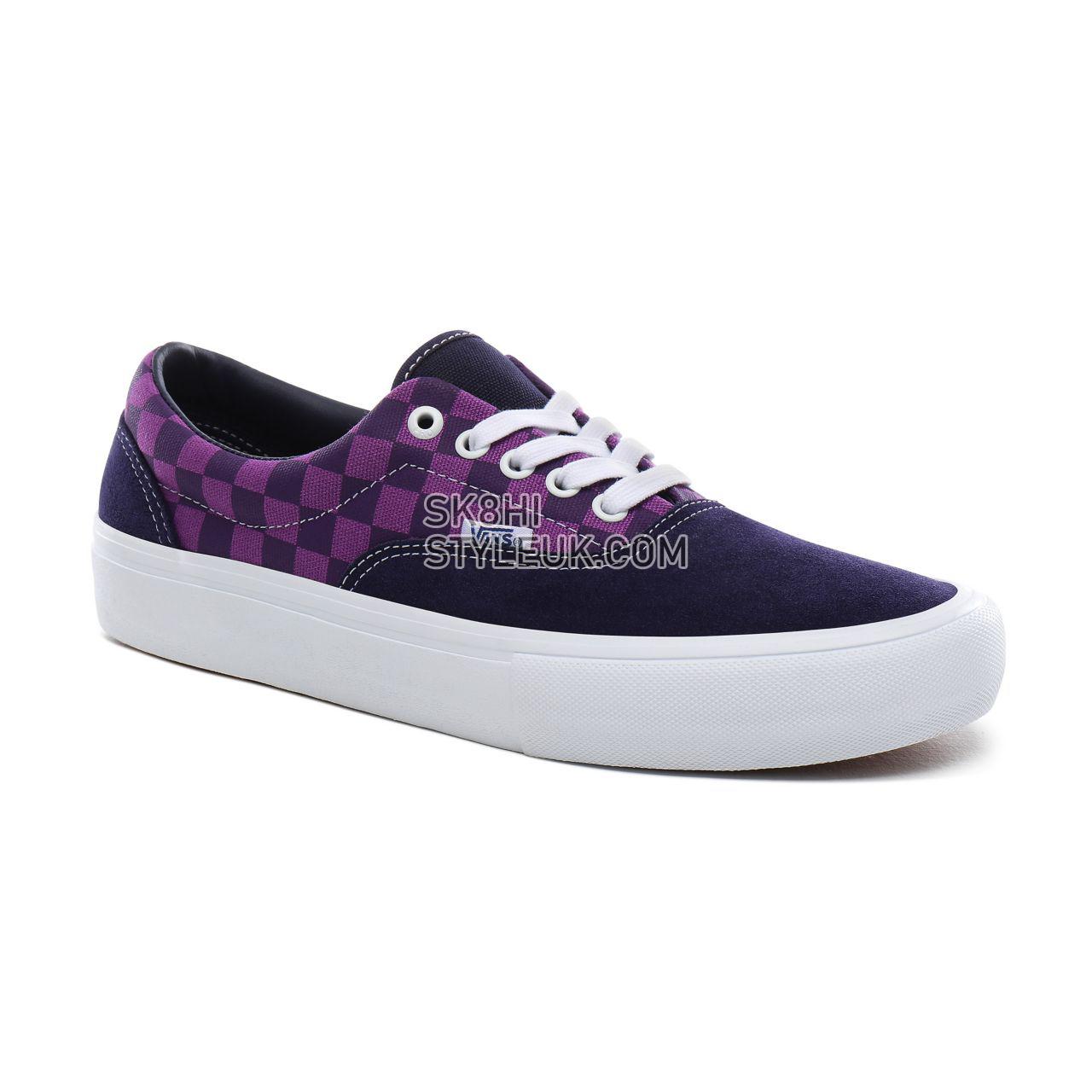 Vans x Baker Era Pro Classic Mens Womens - (Baker) Kader/purple check VN0A45JASWA Shoes