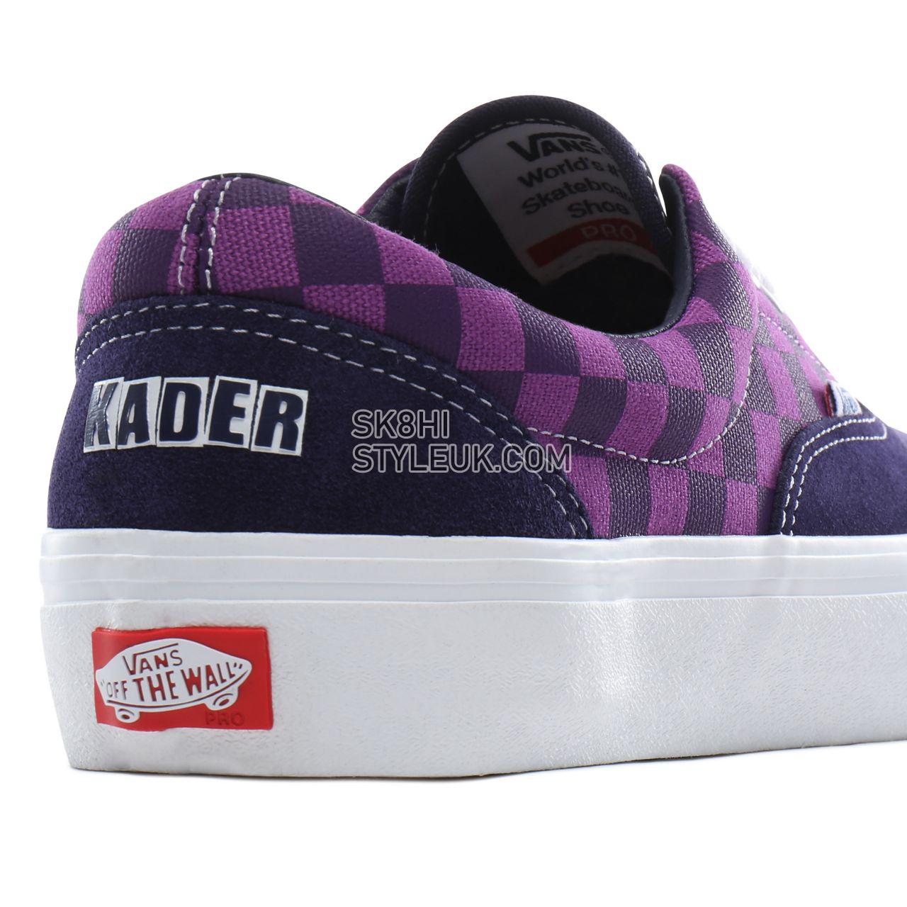 Vans x Baker Era Pro Classic Mens Womens - (Baker) Kader/purple check VN0A45JASWA Shoes