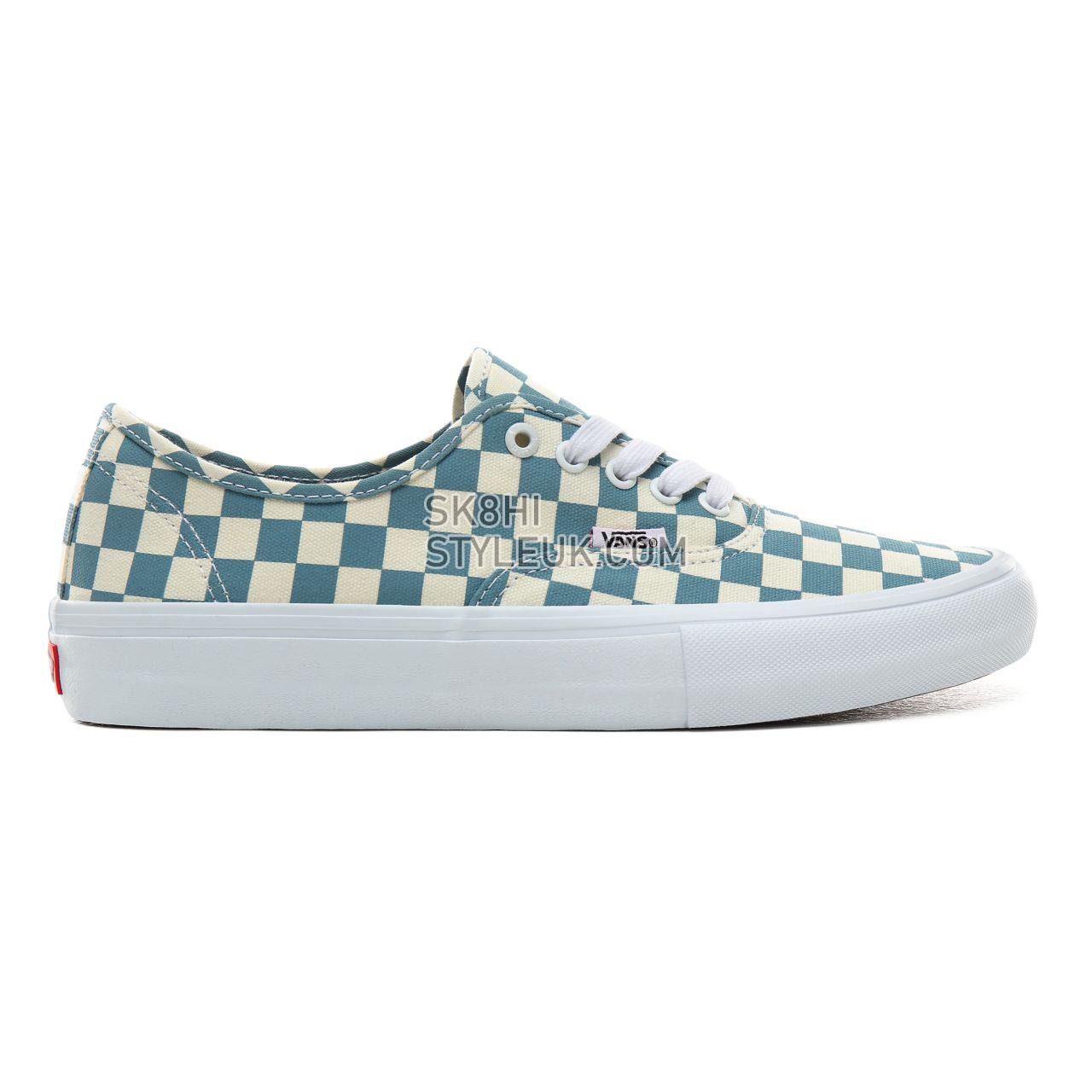 Vans Checkerboard Authentic Pro Mens Womens - (Checkerboard) Smoke Blue VN0A3479UYV Shoes