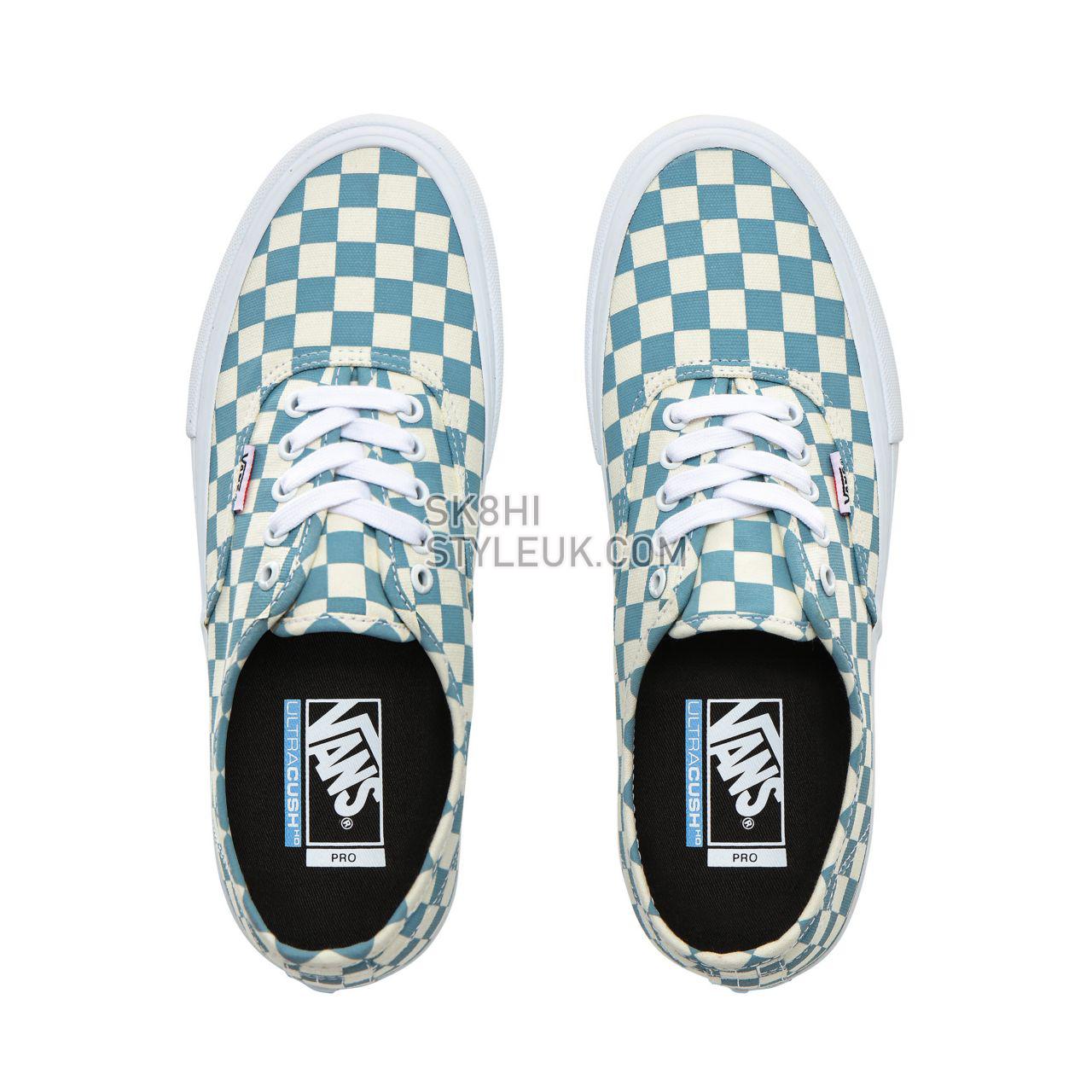 Vans Checkerboard Authentic Pro Mens Womens - (Checkerboard) Smoke Blue VN0A3479UYV Shoes