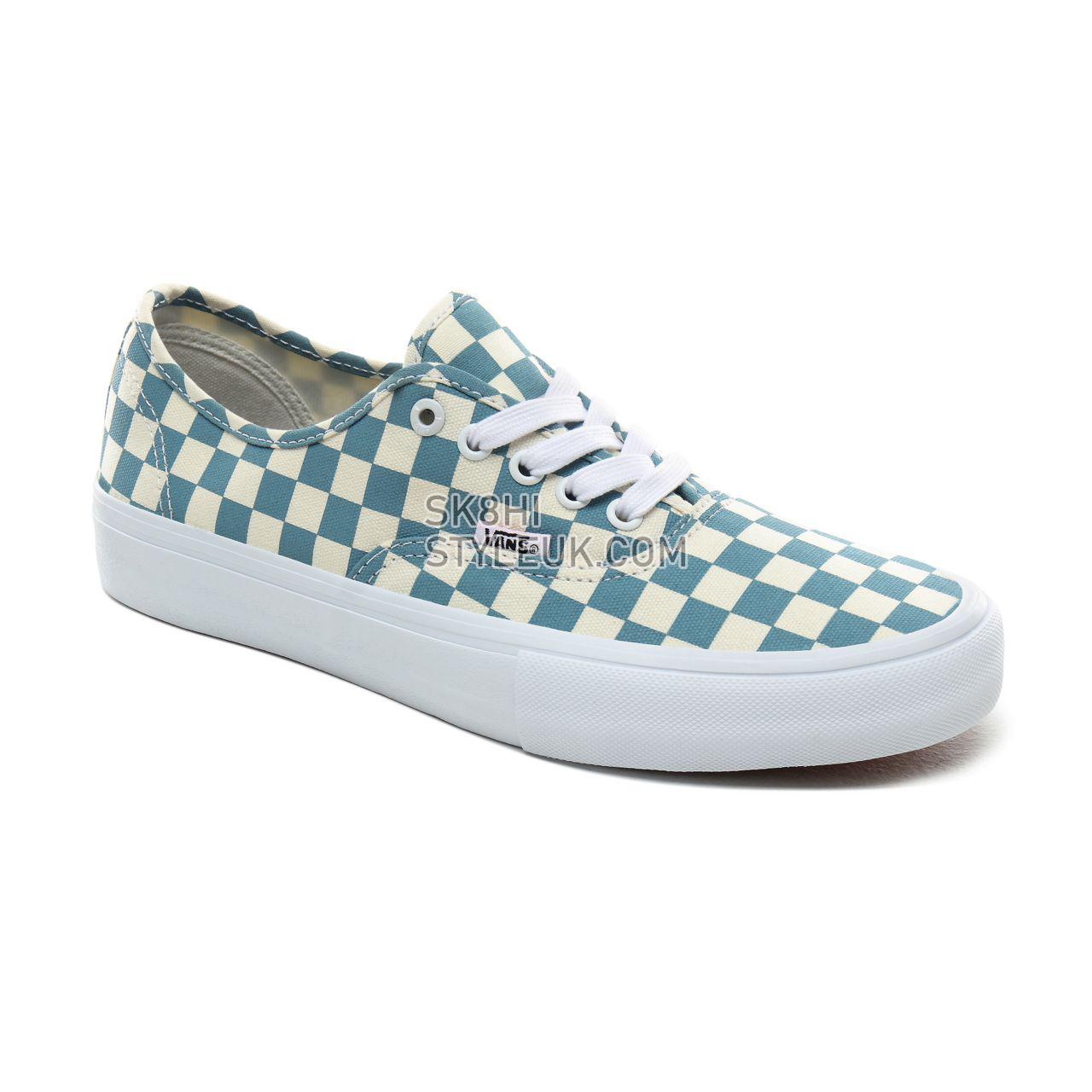 Vans Checkerboard Authentic Pro Mens Womens - (Checkerboard) Smoke Blue VN0A3479UYV Shoes