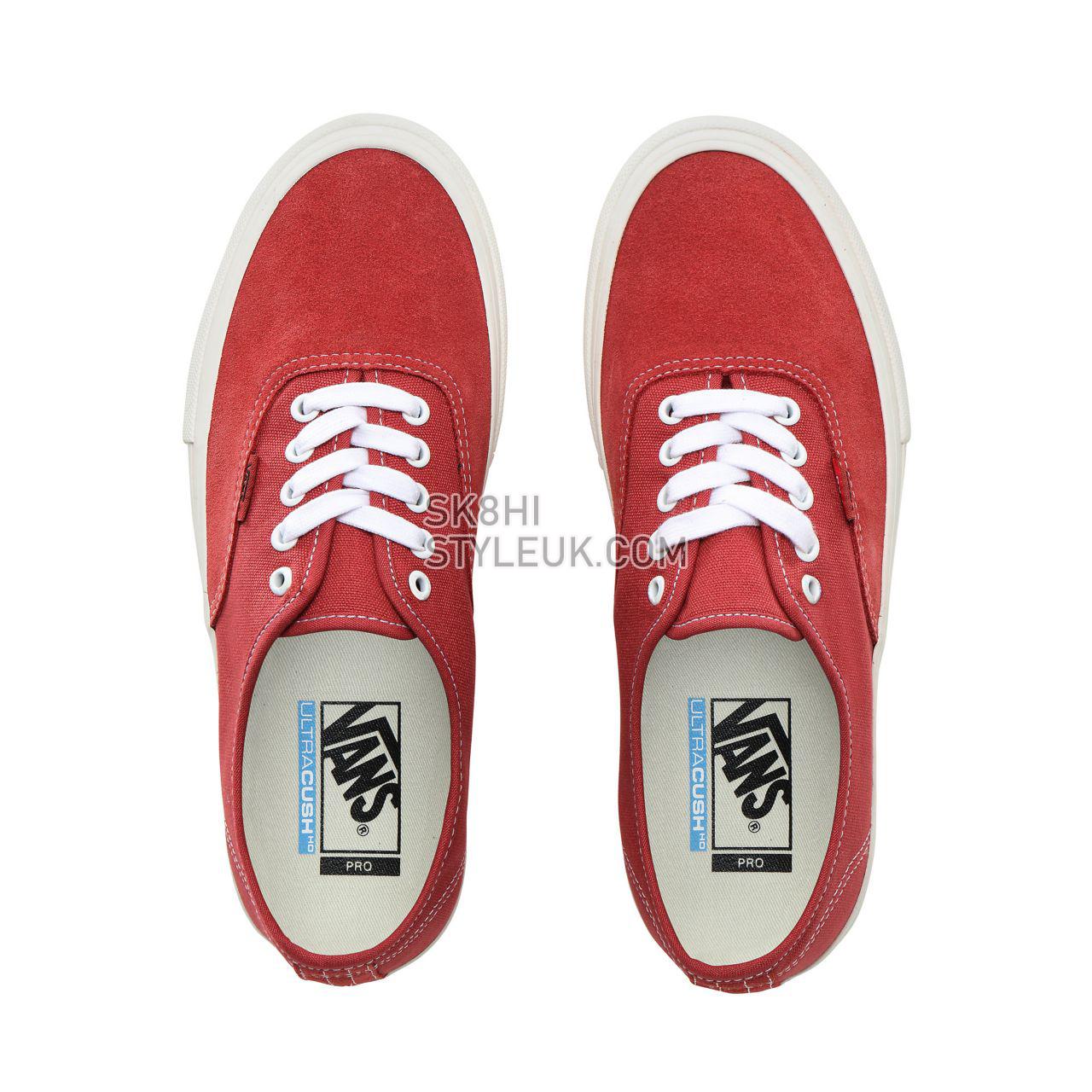 Vans Authentic Pro Classic Mens Womens - Mineral Red/Marshmallow VN0A3479UYW Shoes