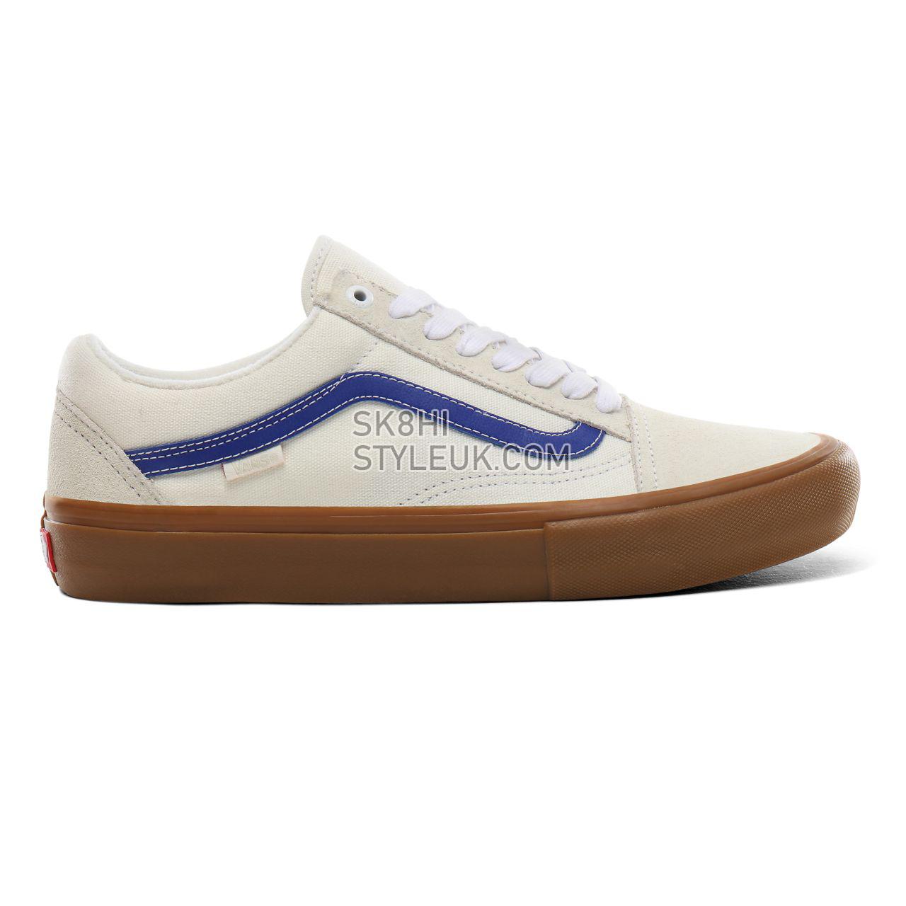 Vans Old Skool Pro Classic Mens Womens - marshmallow/blue/gum VN0A45JCSXO Shoes