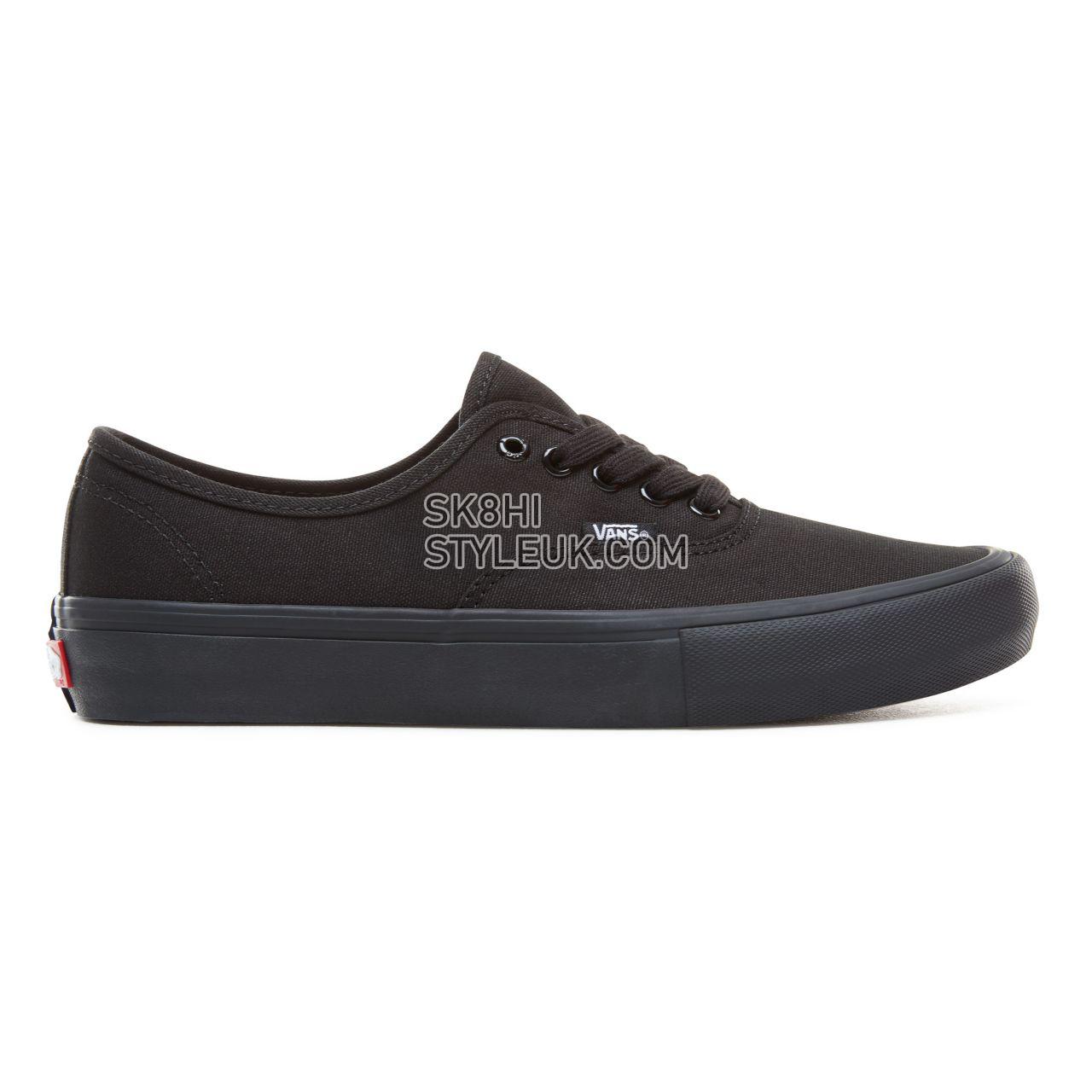 Vans Authentic Pro Classic Mens Womens - Black/Black VN000Q0DBKA Shoes