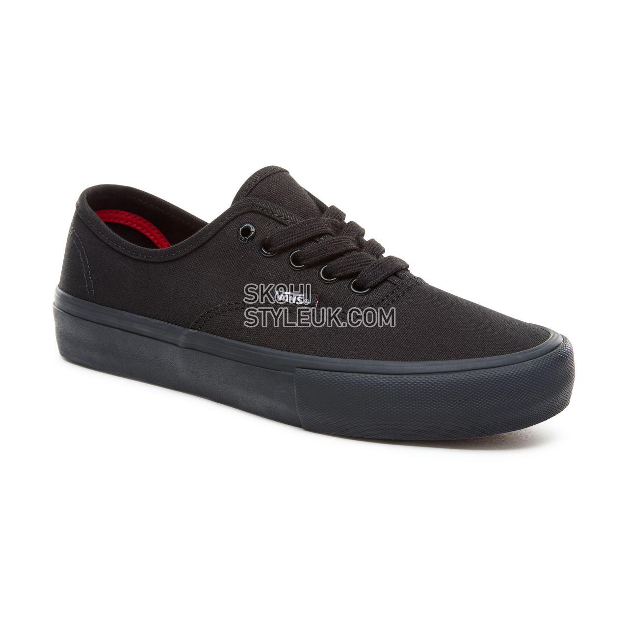 Vans Authentic Pro Classic Mens Womens - Black/Black VN000Q0DBKA Shoes