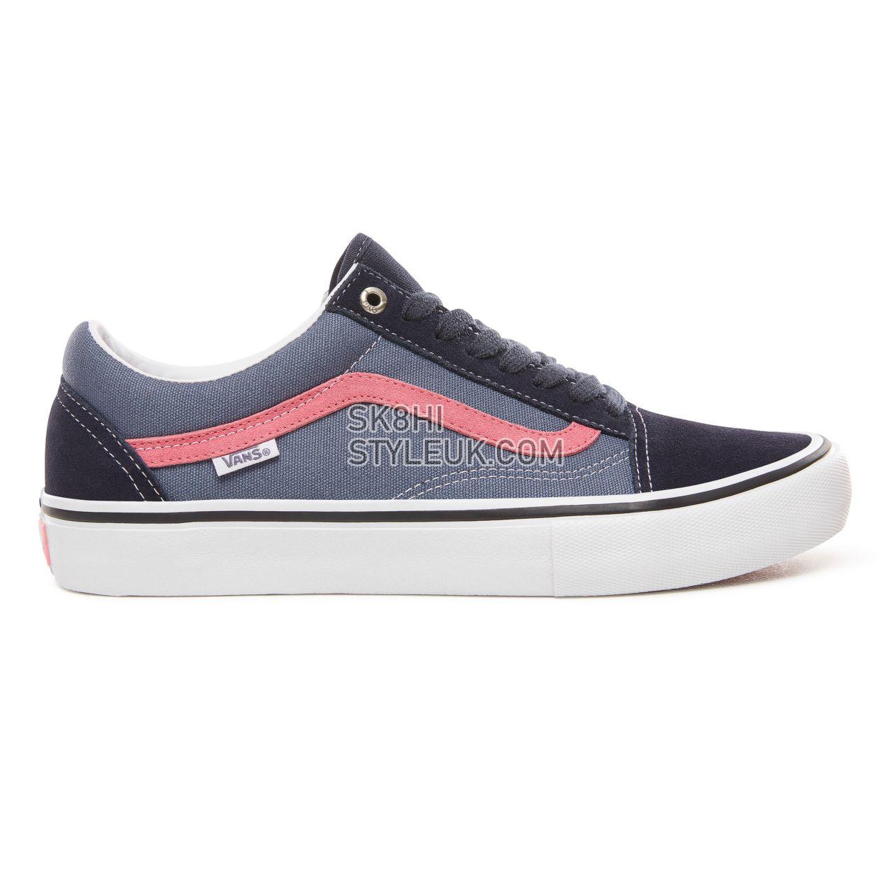 Vans Old Skool Pro Classic Mens Womens - Sky Captain/Pink VN000ZD4UHR Shoes