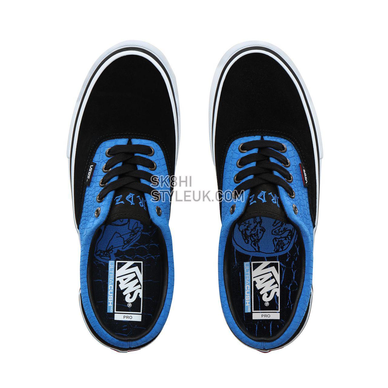 Vans Rowan Zorilla Era Pro Classic Mens Womens - (Rowan Zorilla) Black/Blue croc VN0A45JAUZE Shoes