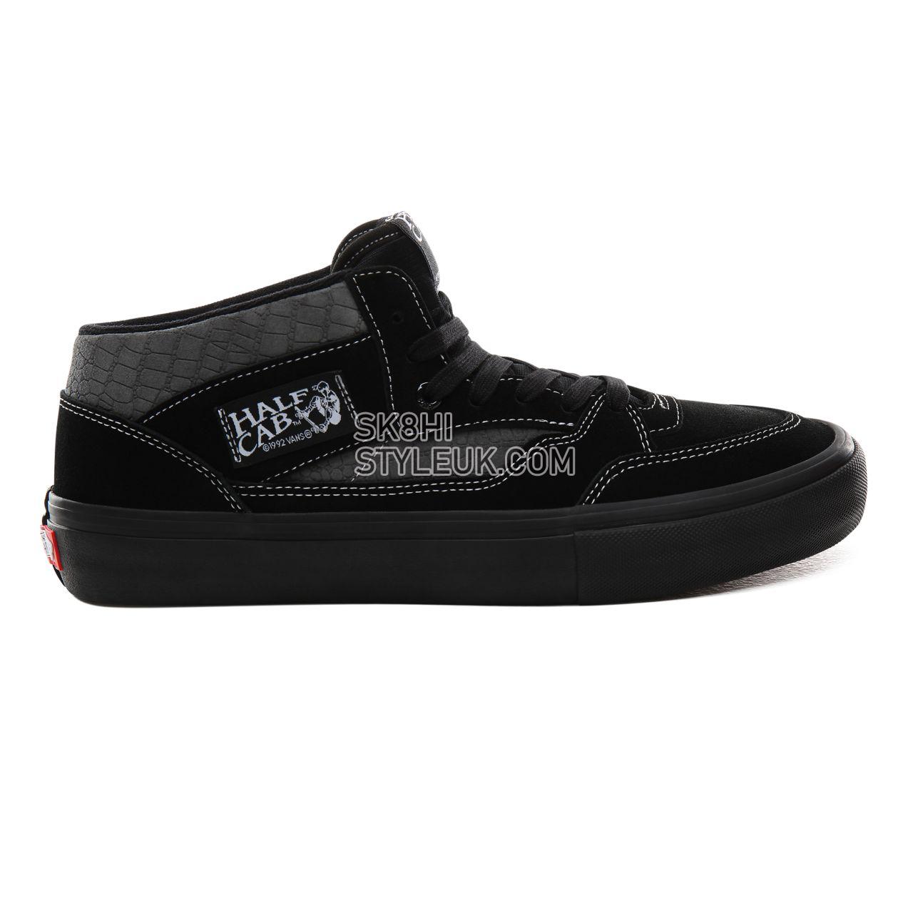 Vans Croc Half Cab Pro 92 Mens Womens - (Croc) Black/Pewter VN0A3QPHUYY Shoes