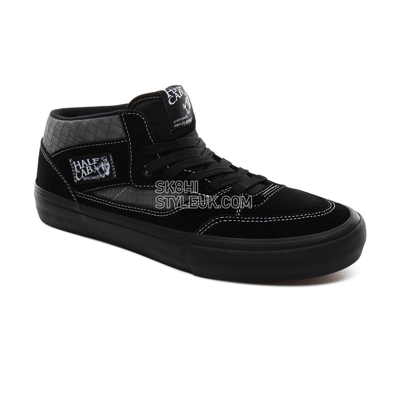 Vans Croc Half Cab Pro 92 Mens Womens - (Croc) Black/Pewter VN0A3QPHUYY Shoes