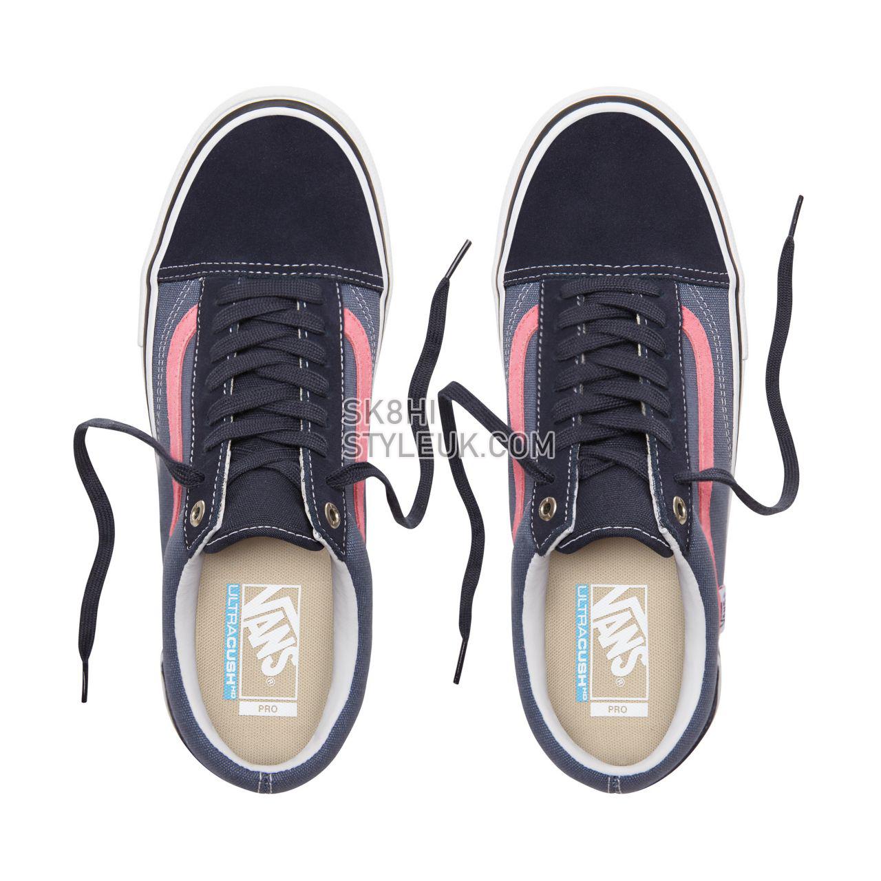 Vans Old Skool Pro Classic Mens Womens - Sky Captain/Pink VN000ZD4UHR Shoes